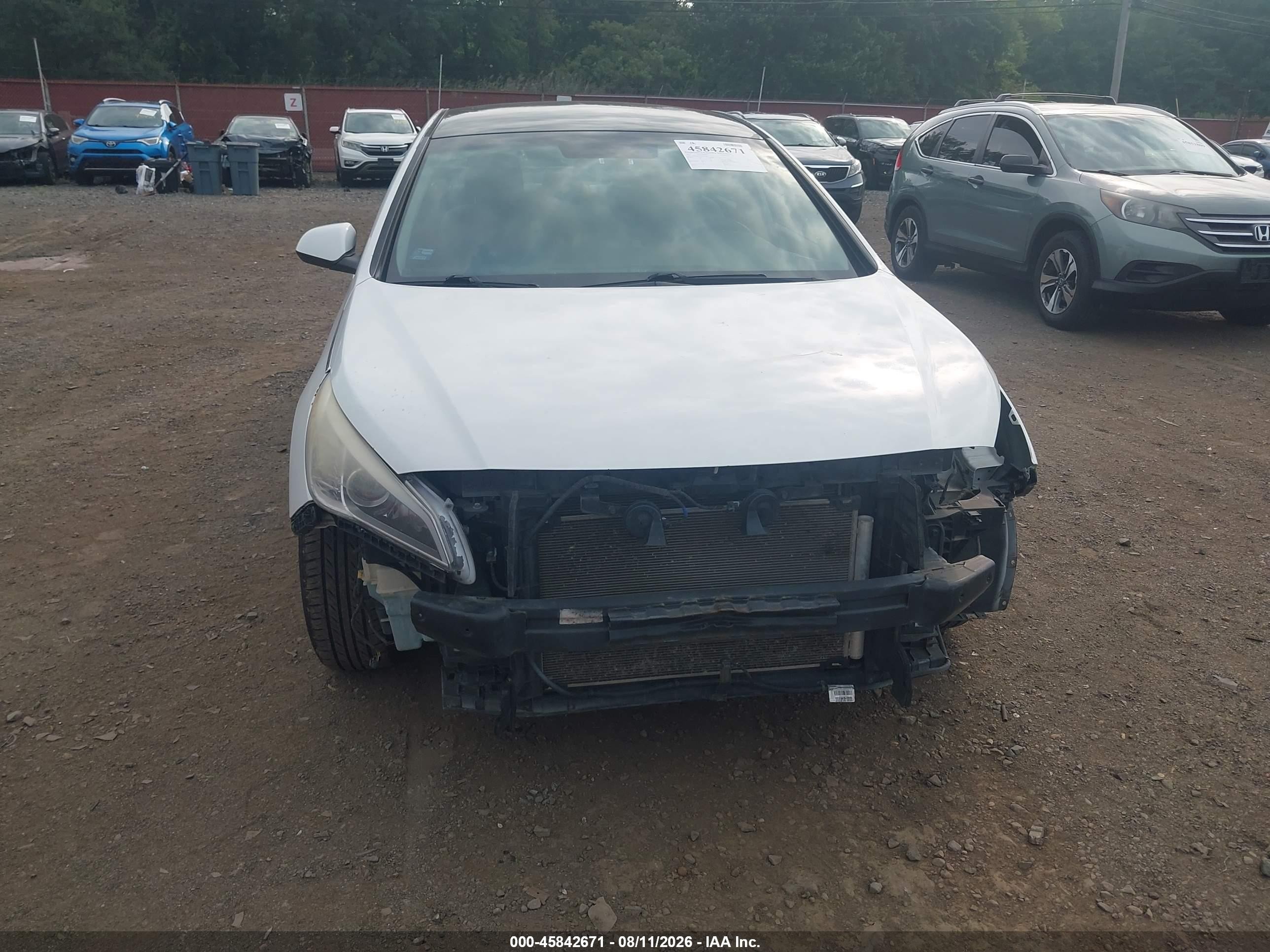 2015 Hyundai Sonata Se White vin: 5NPE24AF4FH019060