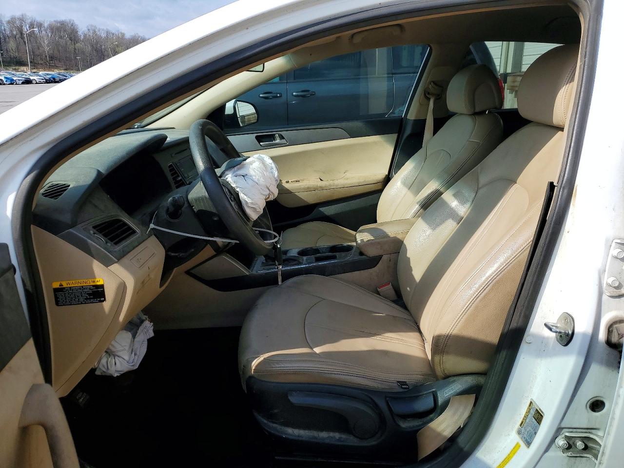 2015 Hyundai Sonata Se White vin: 5NPE24AF4FH037994