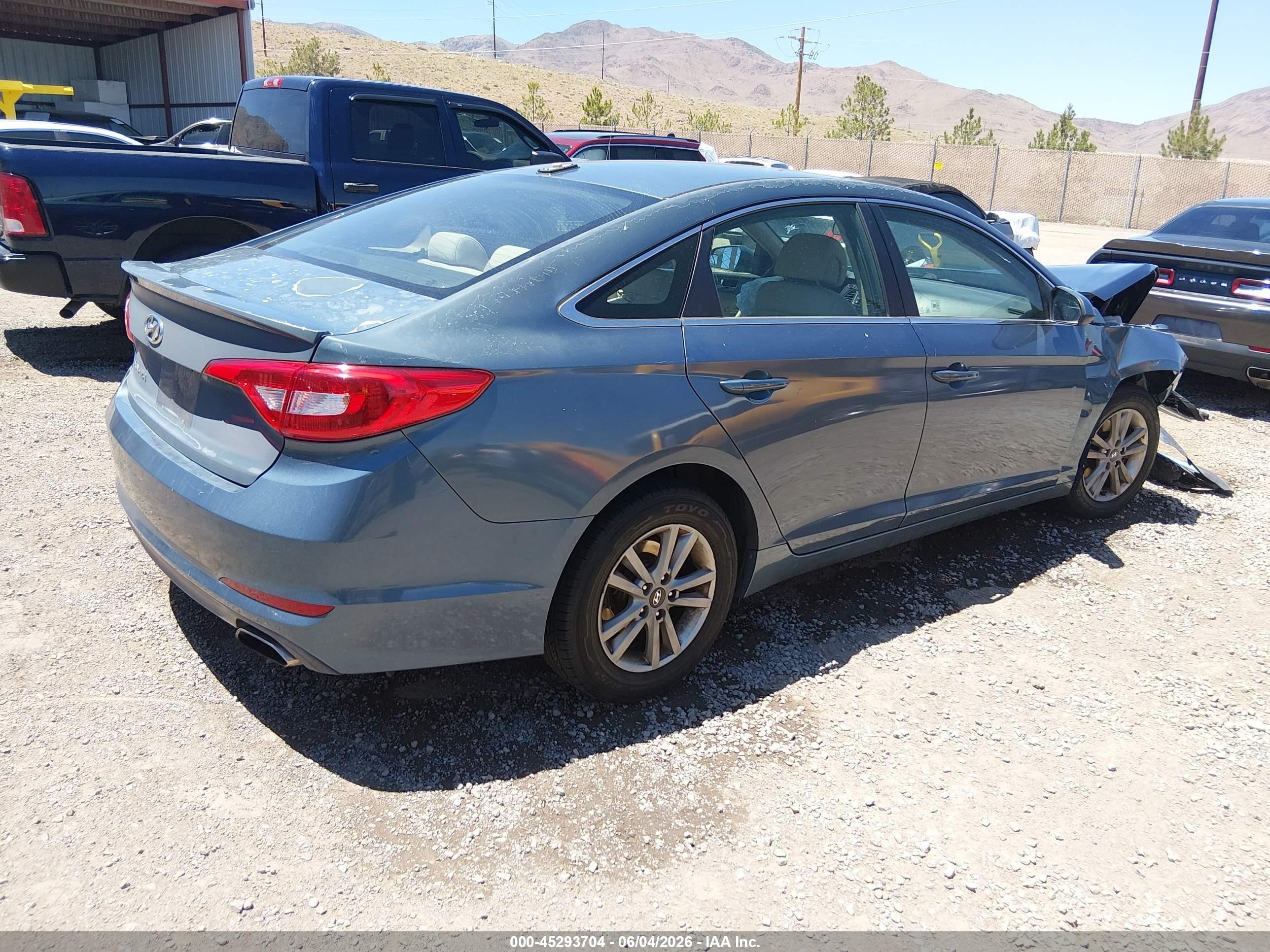 2015 Hyundai Sonata Se Blue vin: 5NPE24AF4FH039759