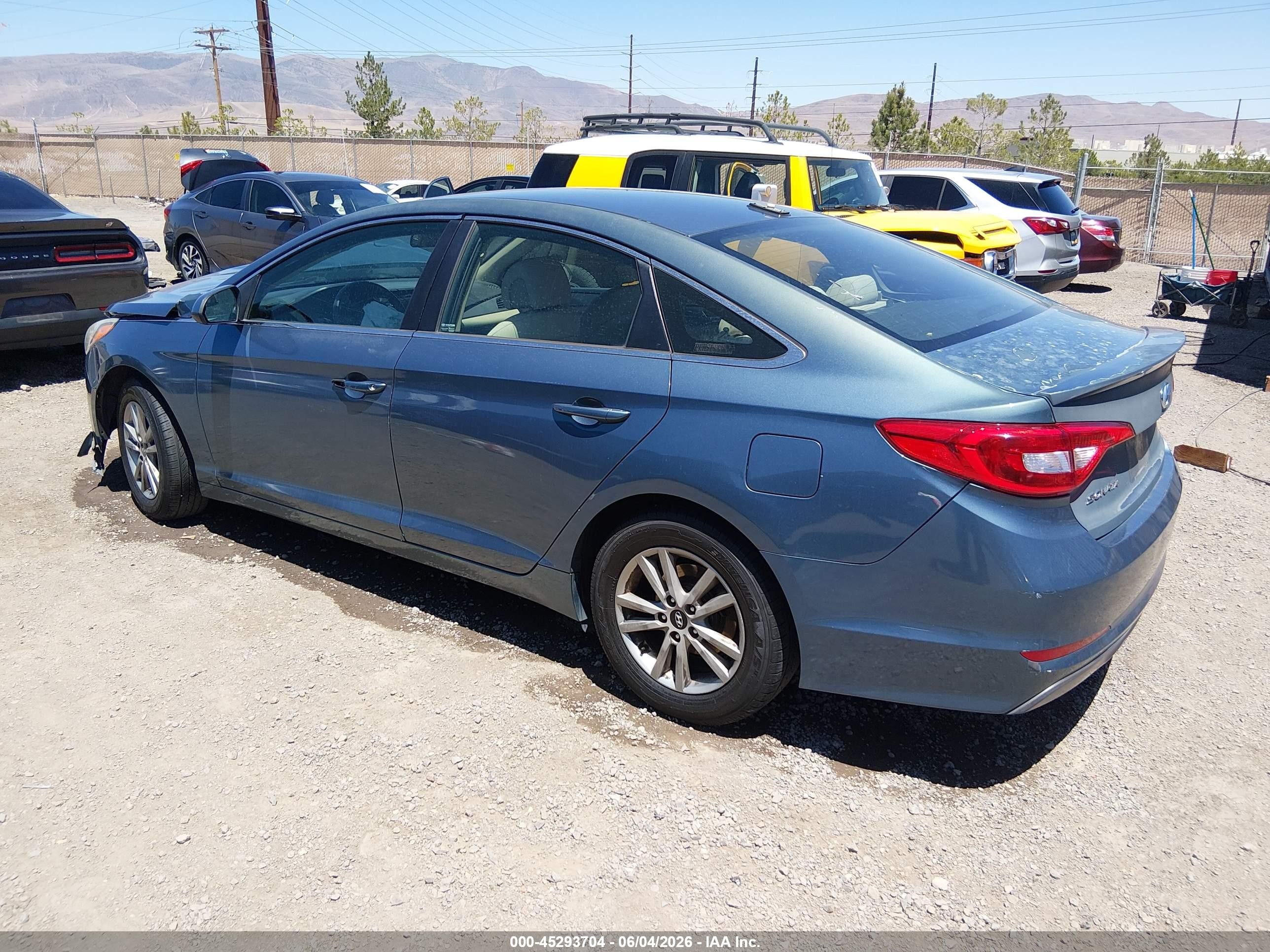 2015 Hyundai Sonata Se Blue vin: 5NPE24AF4FH039759