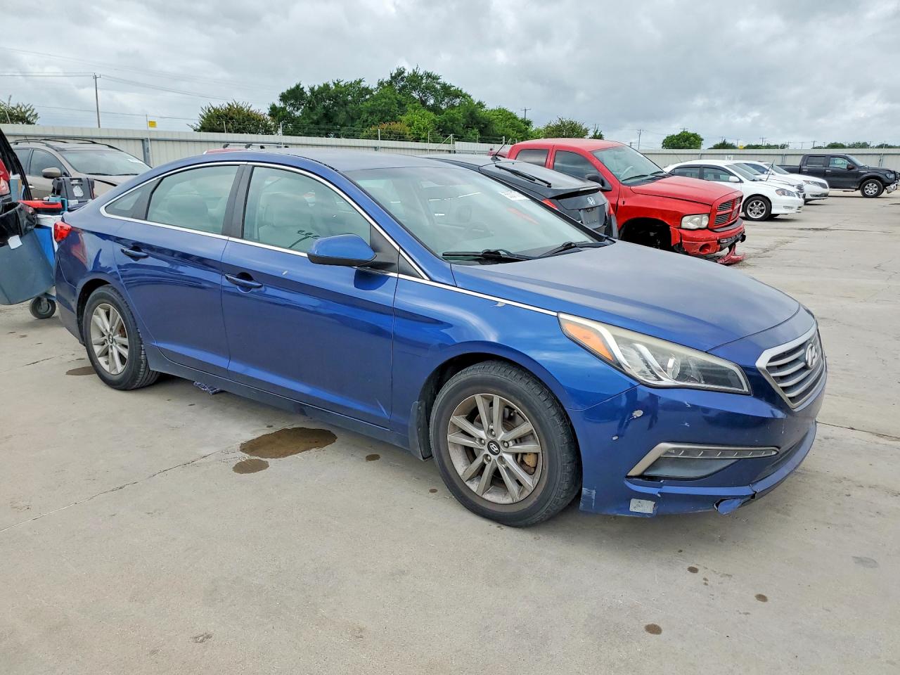 2015 Hyundai Sonata Se Blue vin: 5NPE24AF4FH041558