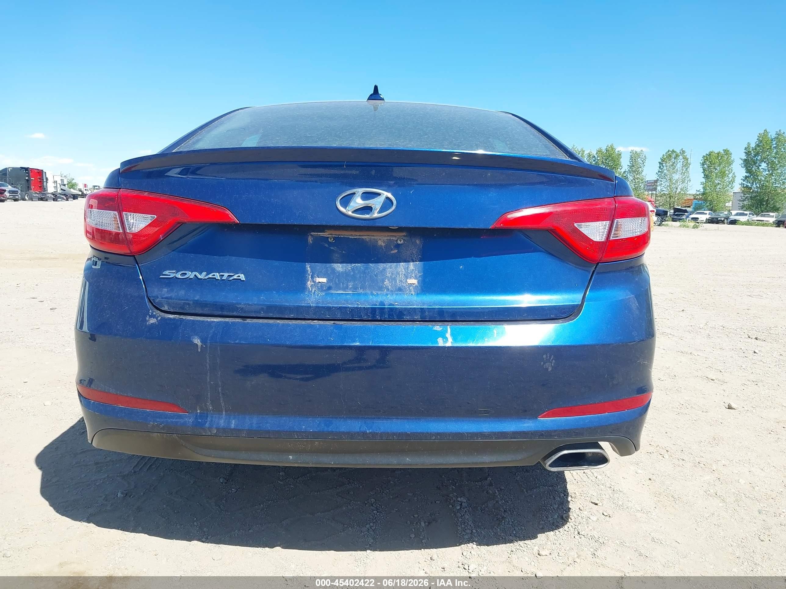 2015 Hyundai Sonata Se Blue vin: 5NPE24AF4FH063365