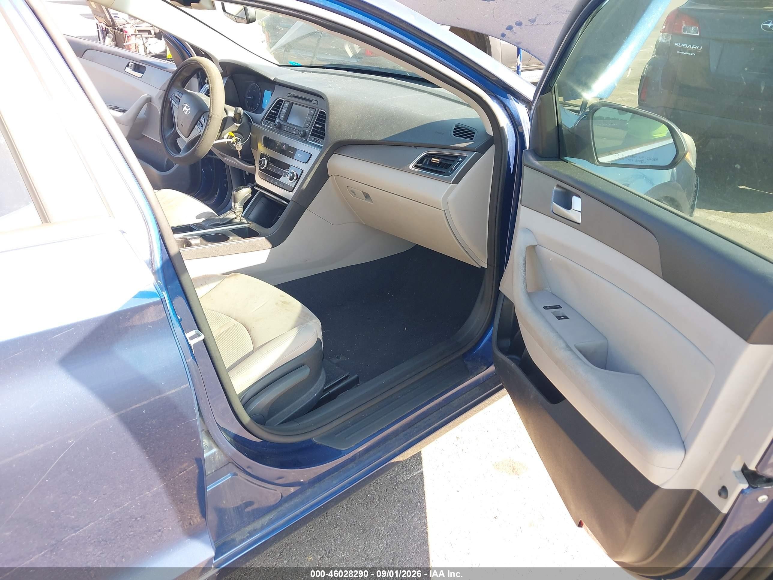 2015 Hyundai Sonata Se Blue vin: 5NPE24AF4FH072986