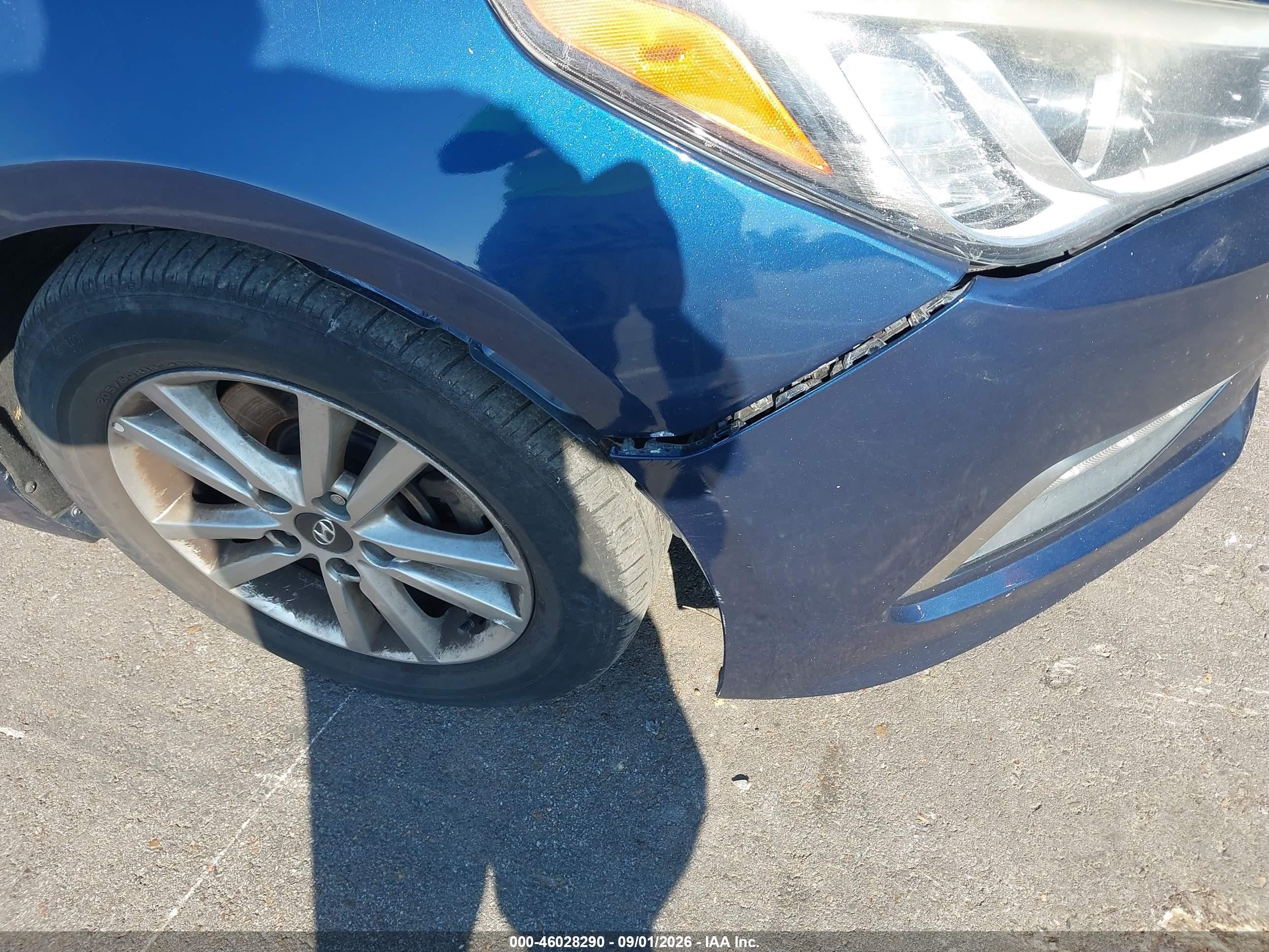 2015 Hyundai Sonata Se Blue vin: 5NPE24AF4FH072986