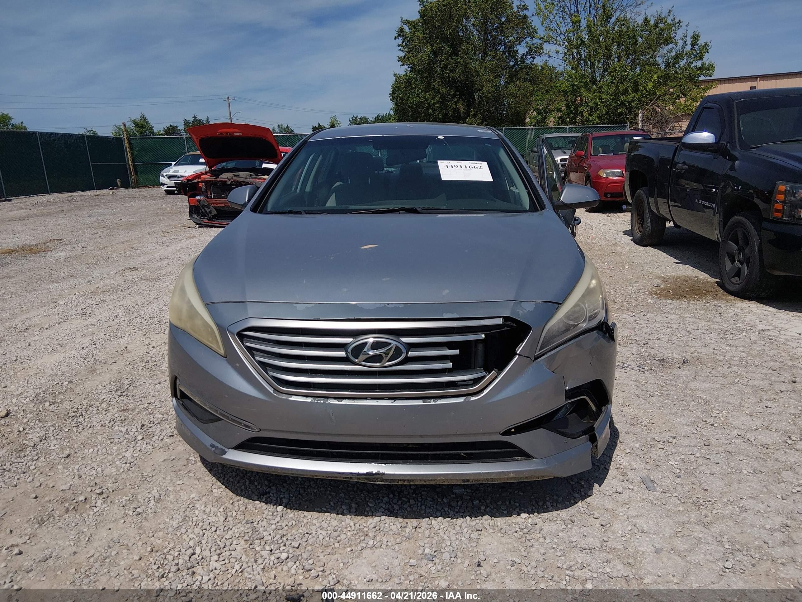 2015 Hyundai Sonata Se Silver vin: 5NPE24AF4FH073877