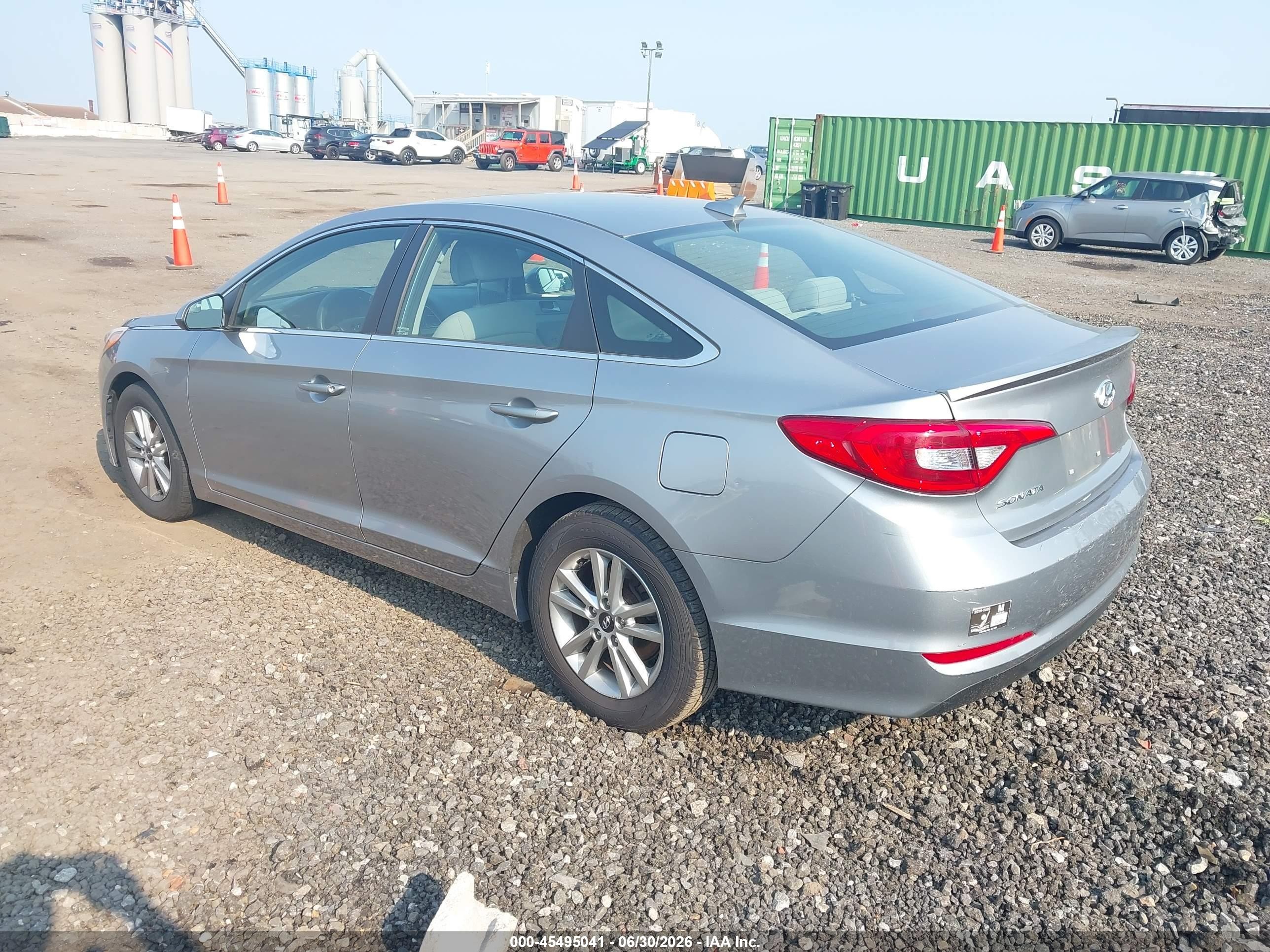 2015 Hyundai Sonata Se Silver vin: 5NPE24AF4FH087469
