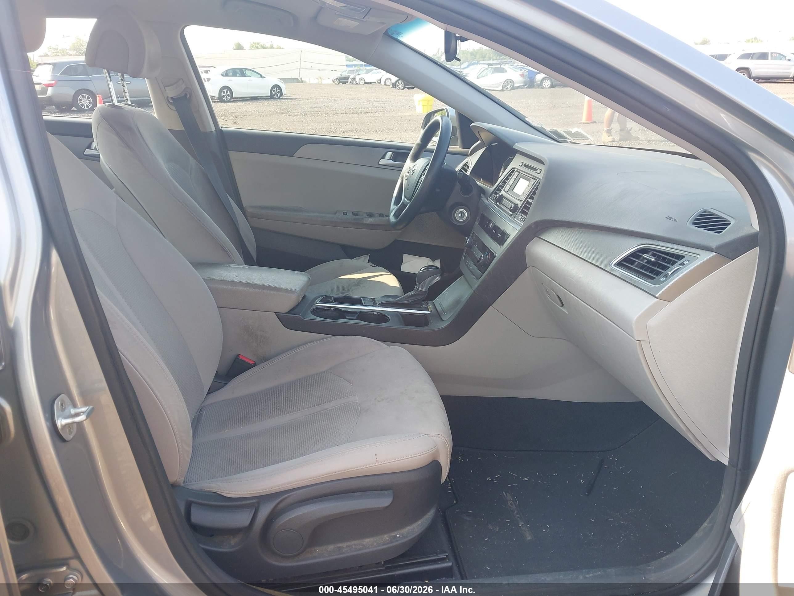 2015 Hyundai Sonata Se Silver vin: 5NPE24AF4FH087469