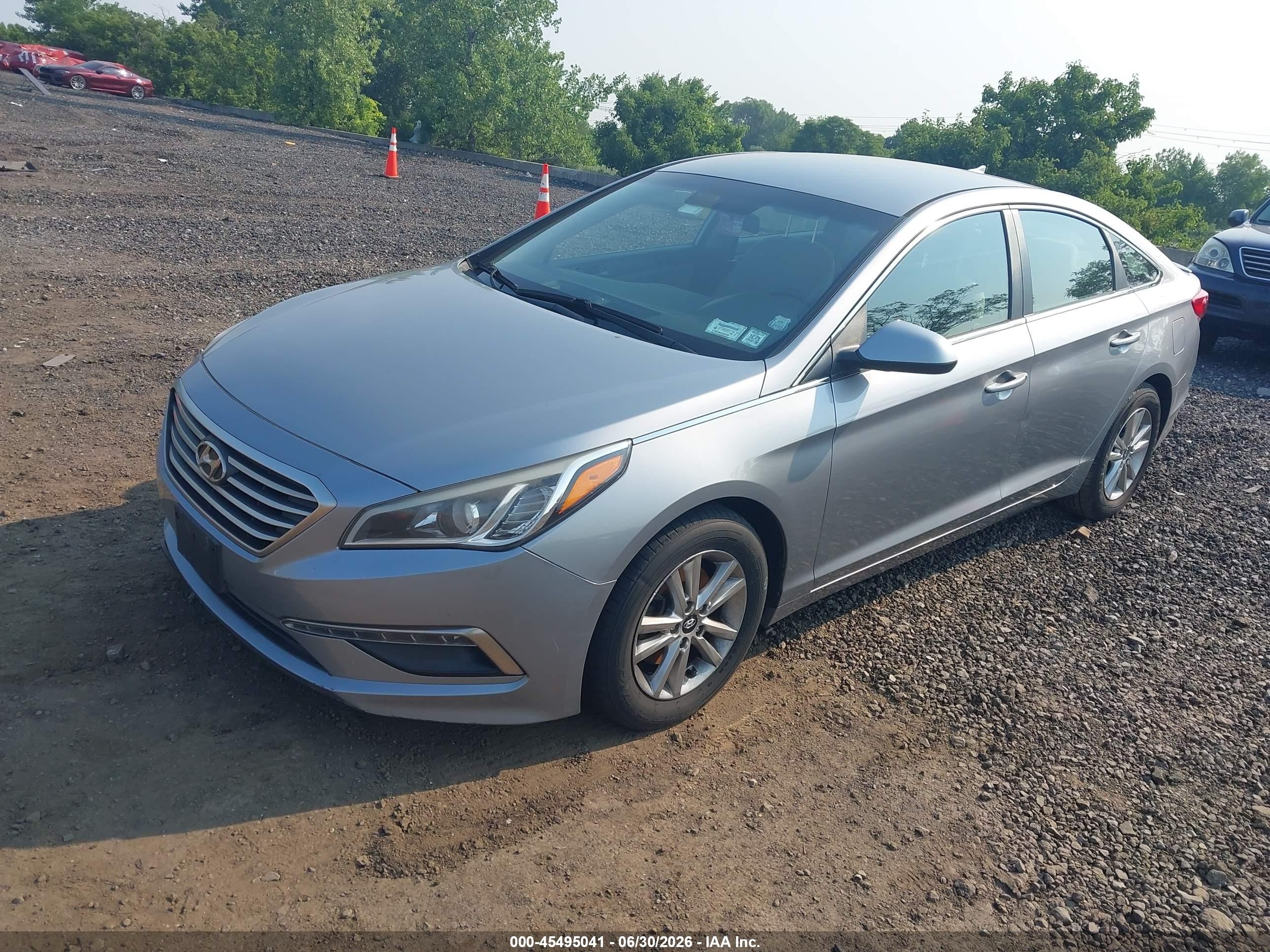 2015 Hyundai Sonata Se Silver vin: 5NPE24AF4FH087469