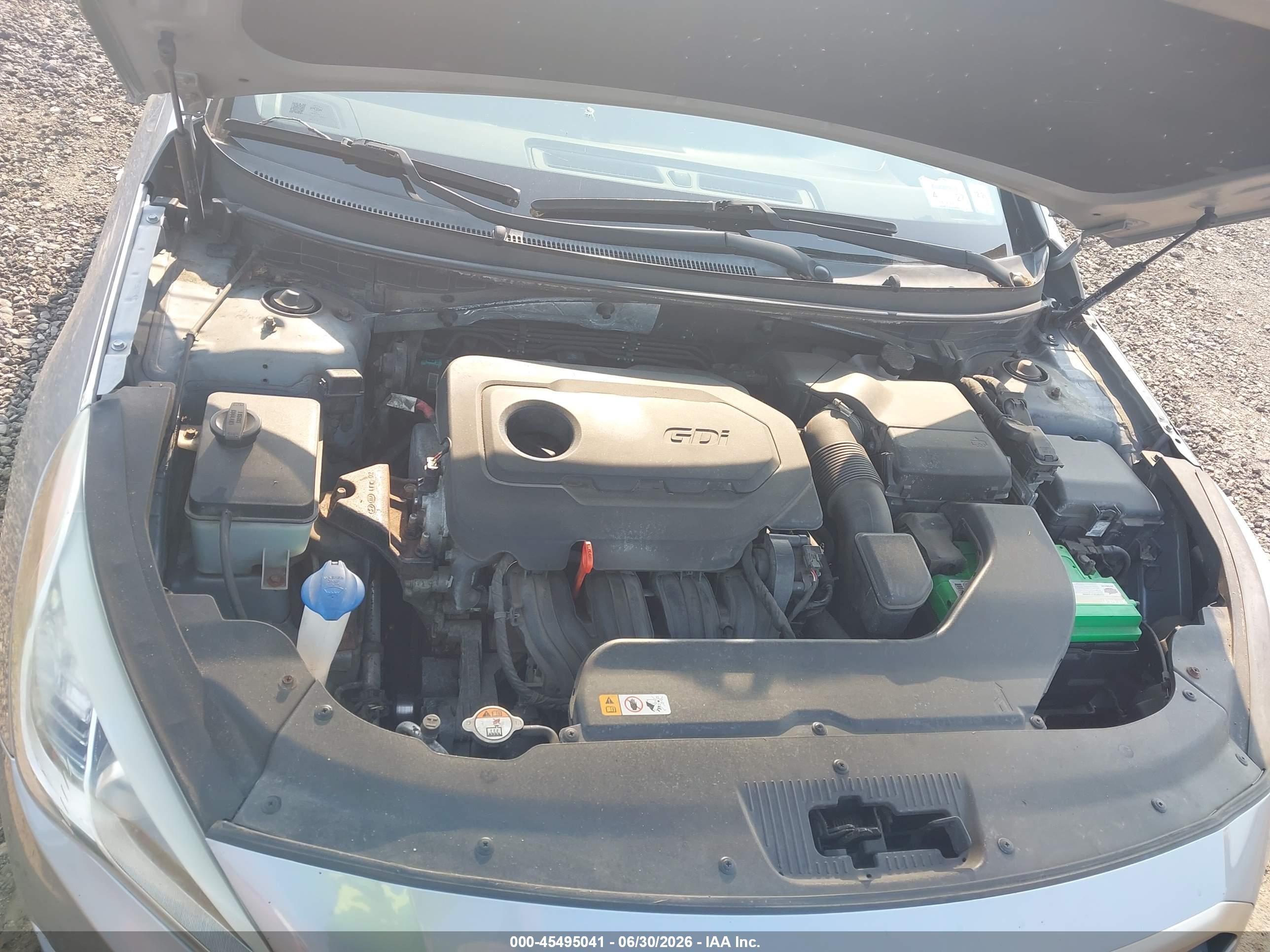 2015 Hyundai Sonata Se Silver vin: 5NPE24AF4FH087469