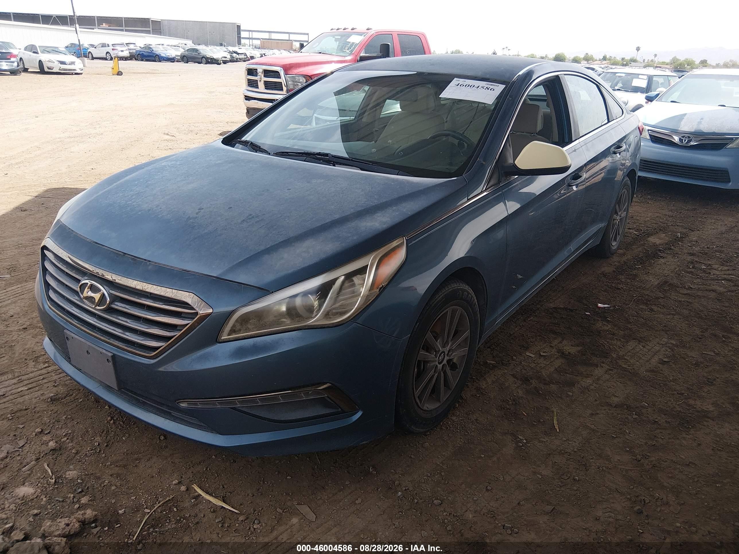 2015 Hyundai Sonata Se Blue vin: 5NPE24AF4FH118610