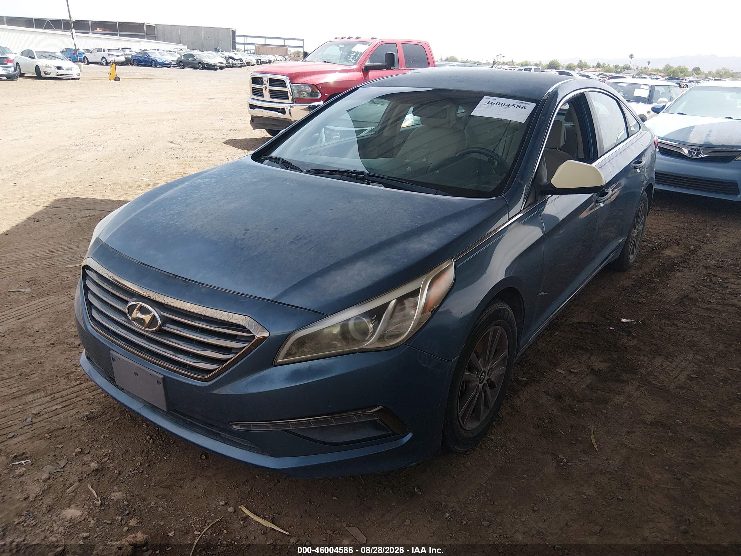 2015 Hyundai Sonata Se Blue vin: 5NPE24AF4FH118610