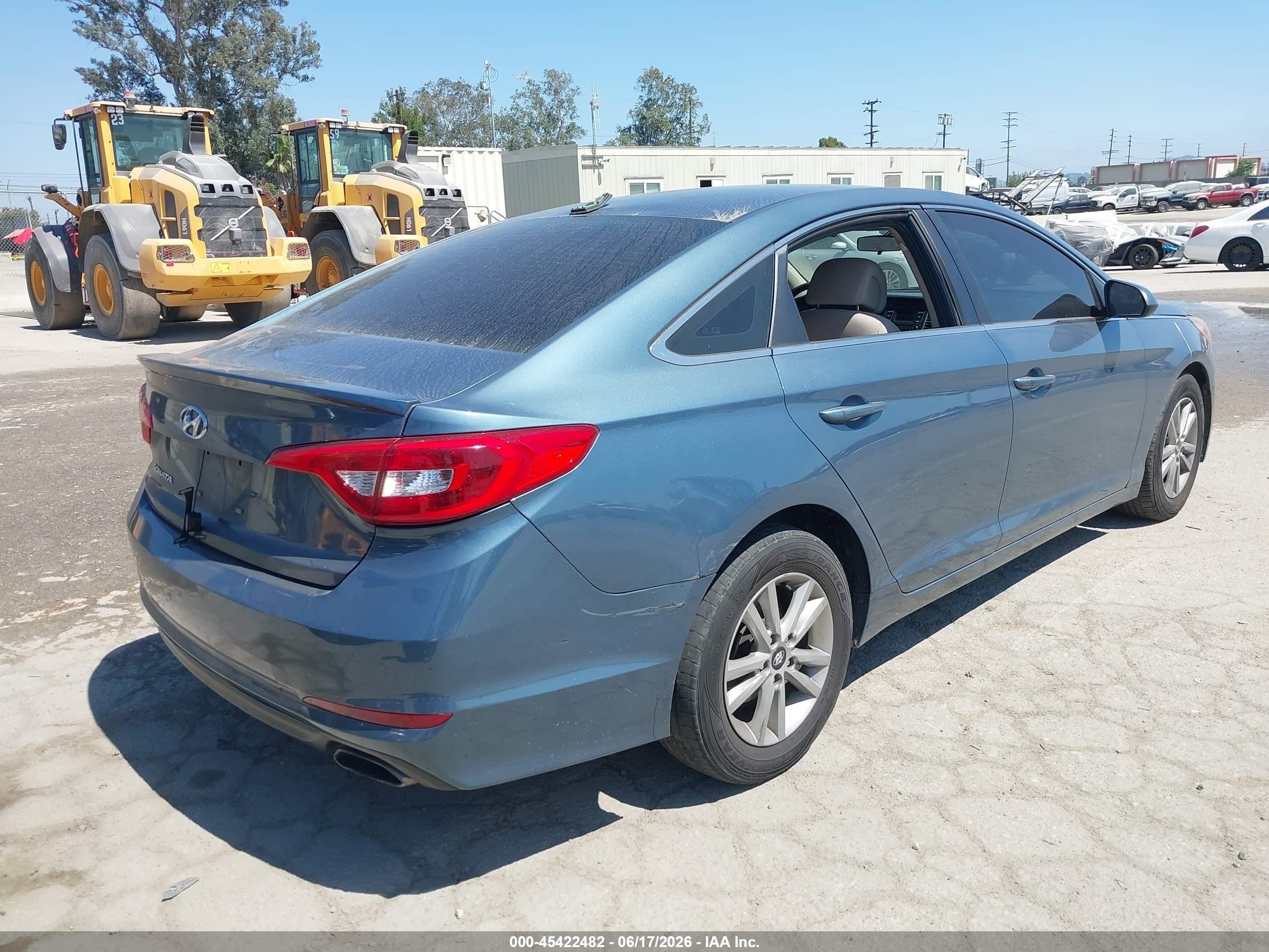 2015 Hyundai Sonata Se Blue vin: 5NPE24AF4FH119577
