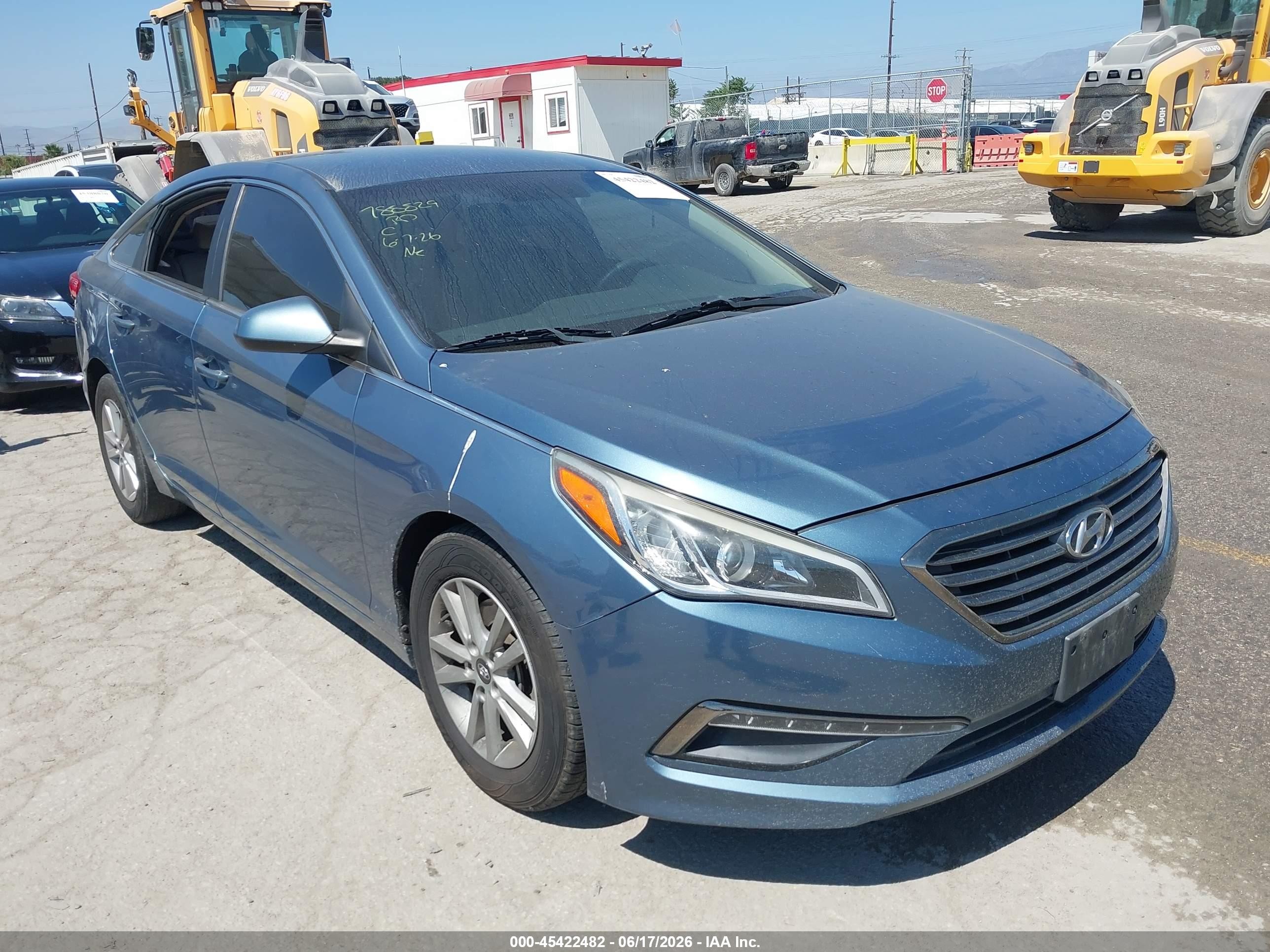 2015 Hyundai Sonata Se Blue vin: 5NPE24AF4FH119577