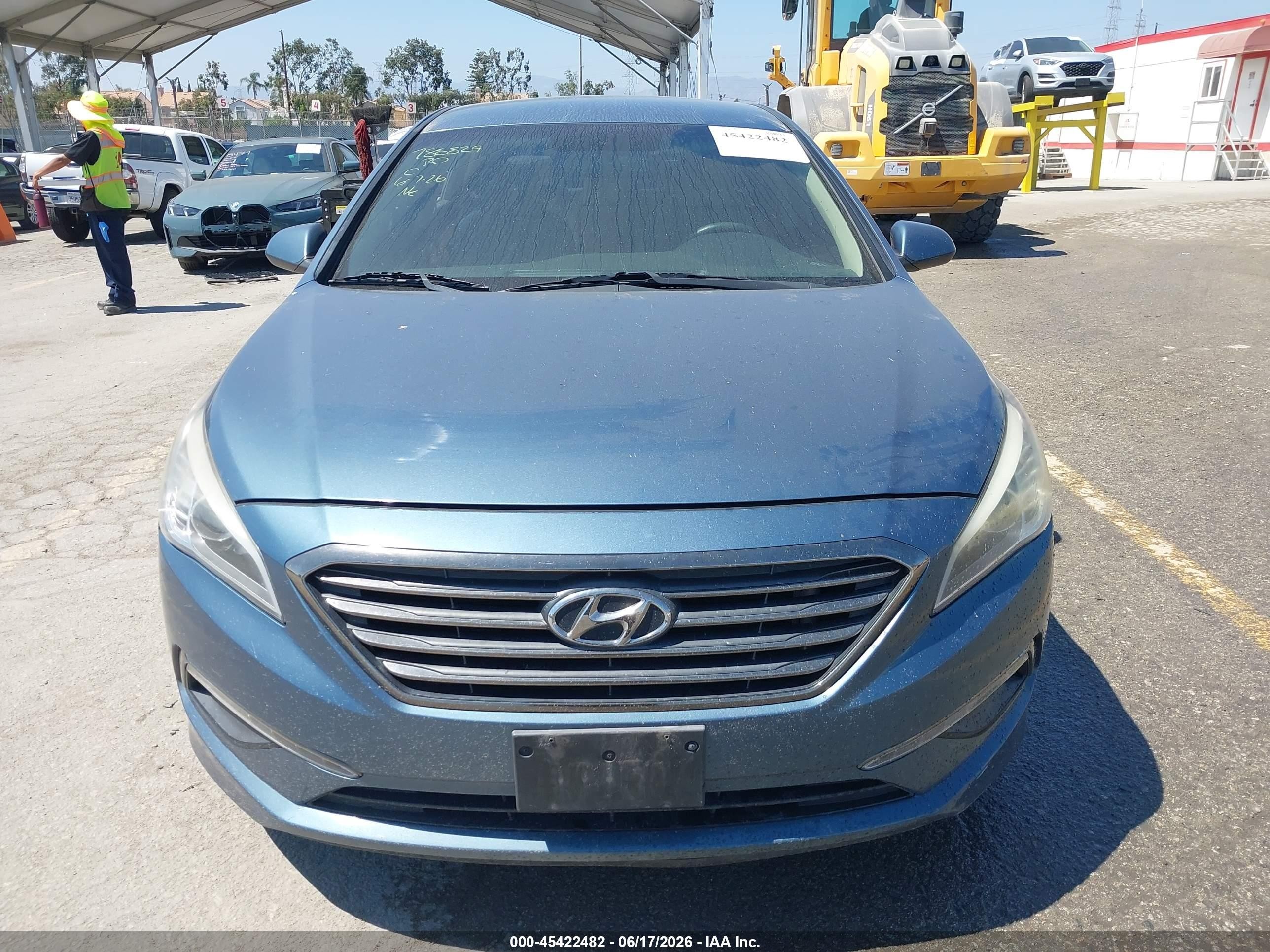 2015 Hyundai Sonata Se Blue vin: 5NPE24AF4FH119577
