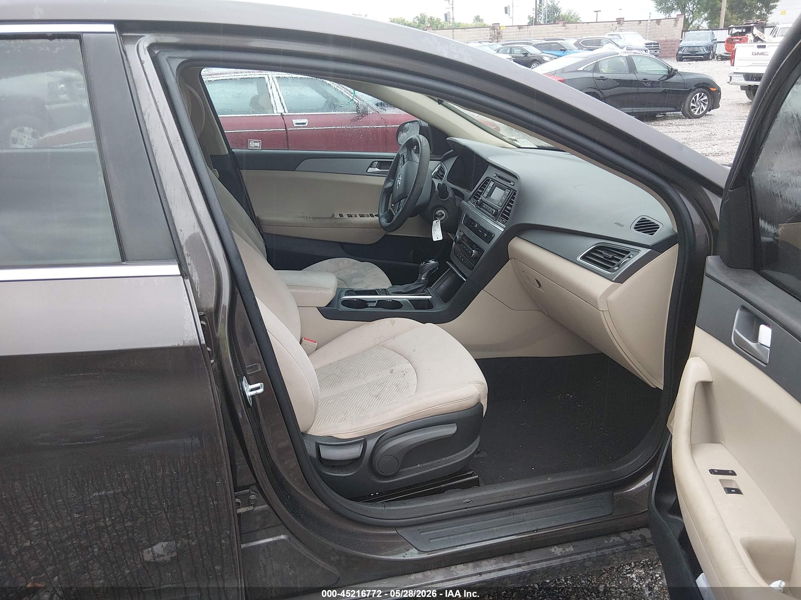 2015 Hyundai Sonata Se Серый vin: 5NPE24AF4FH141403