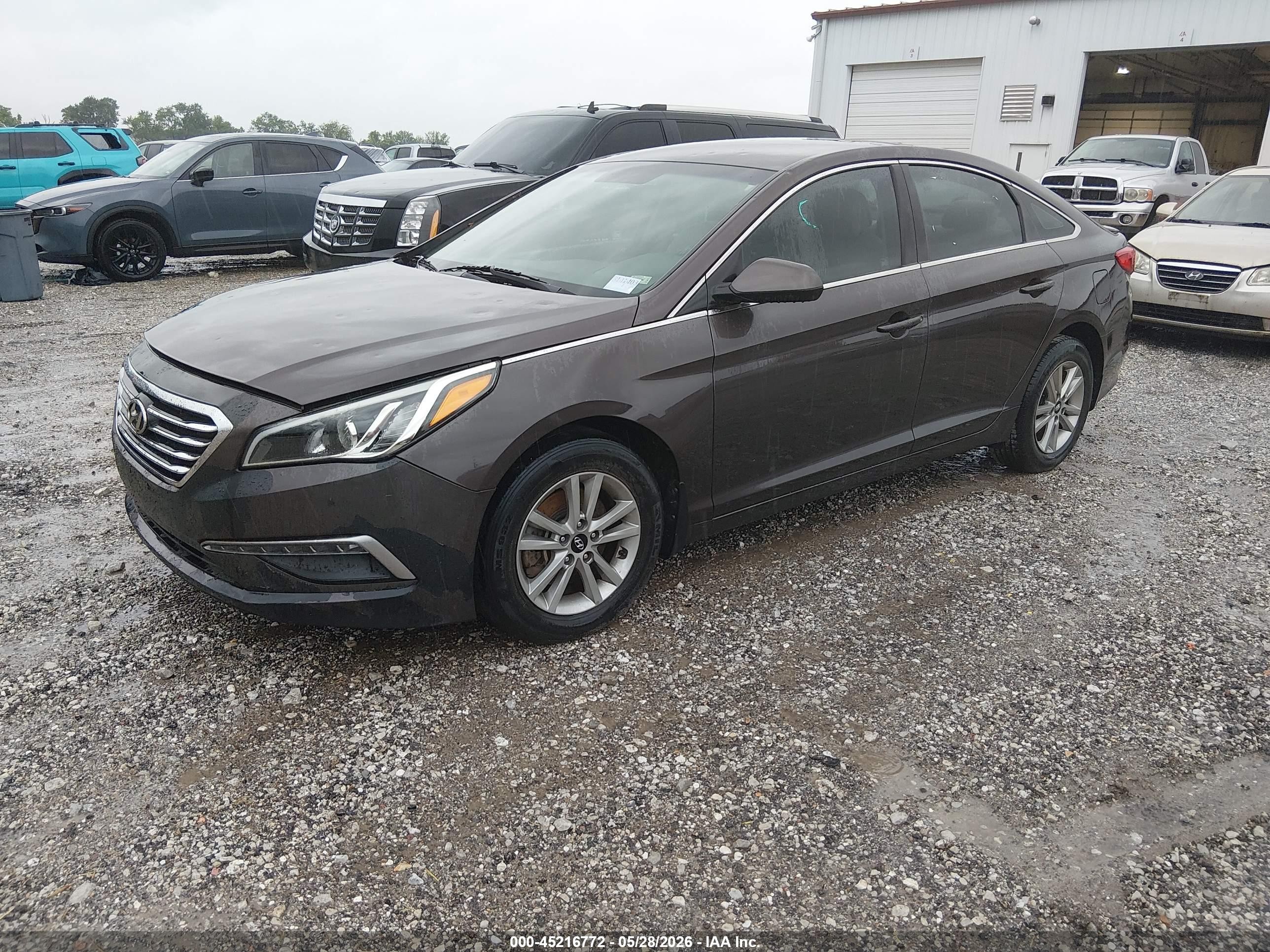 2015 Hyundai Sonata Se Серый vin: 5NPE24AF4FH141403