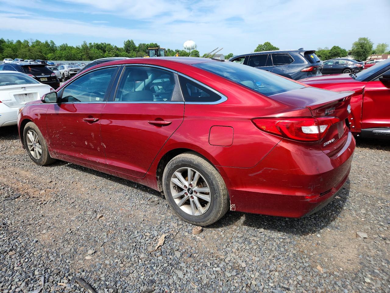 2015 Hyundai Sonata Se Red vin: 5NPE24AF4FH149257