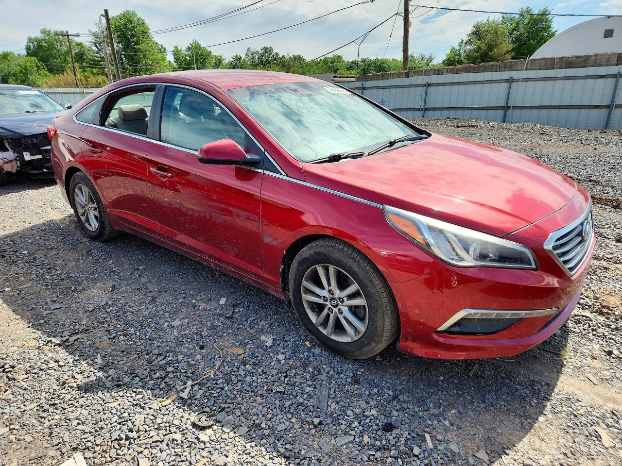 2015 Hyundai Sonata Se Red vin: 5NPE24AF4FH149257