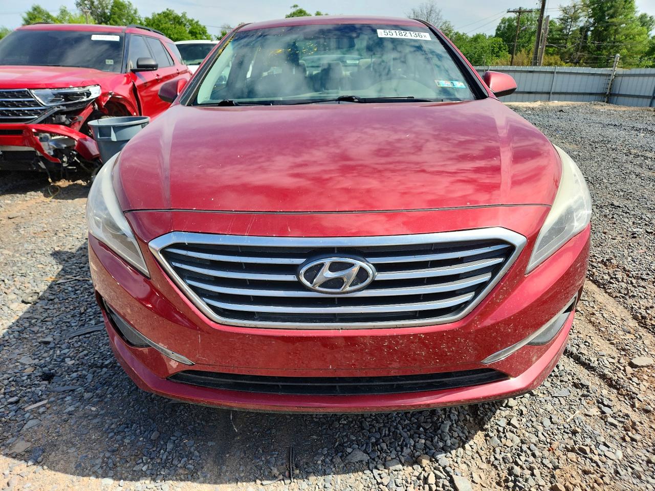 2015 Hyundai Sonata Se Red vin: 5NPE24AF4FH149257
