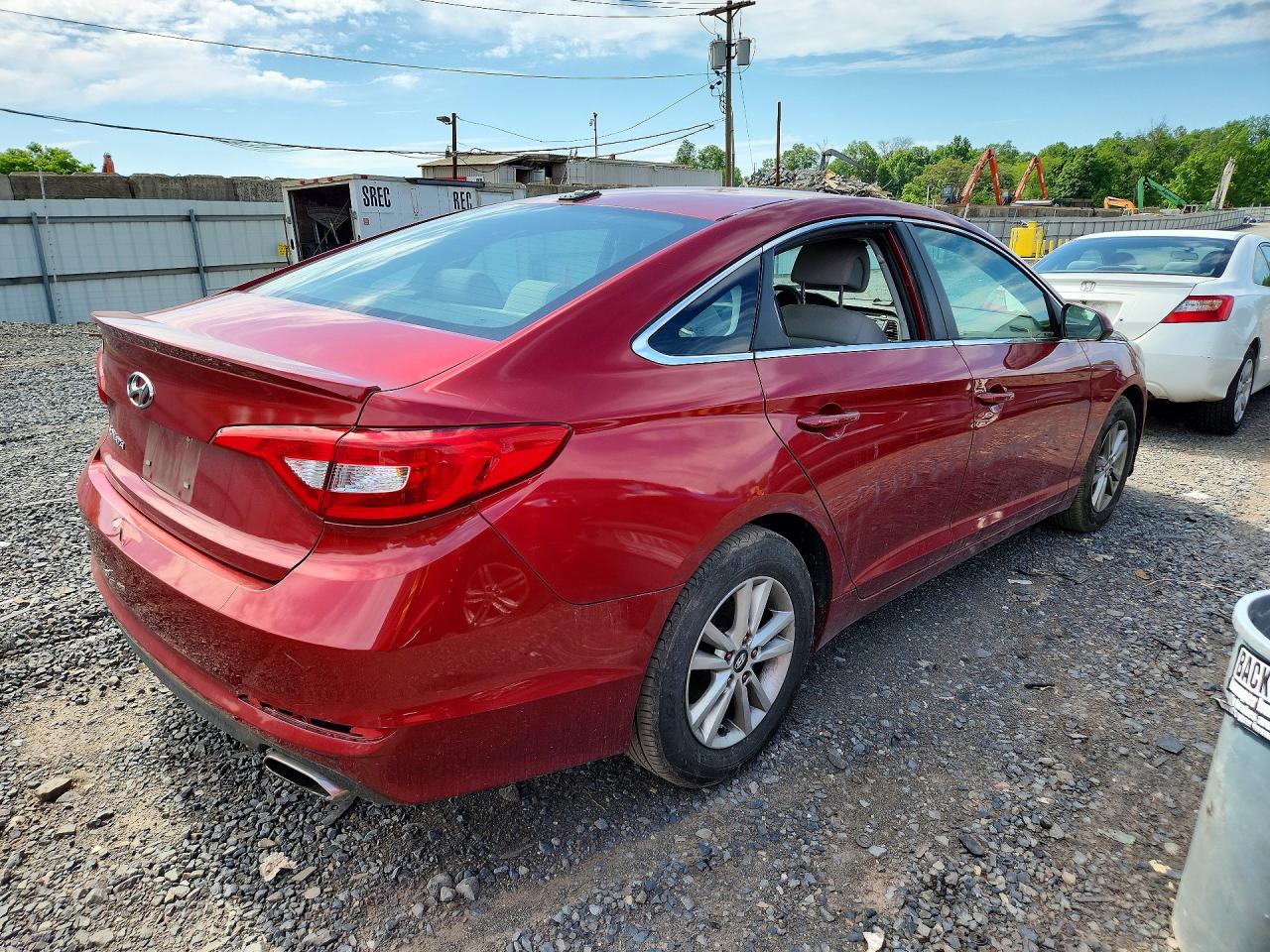 2015 Hyundai Sonata Se Red vin: 5NPE24AF4FH149257