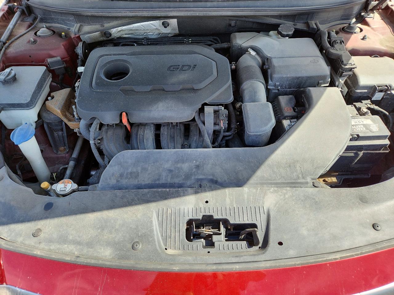 2015 Hyundai Sonata Se Red vin: 5NPE24AF4FH149257