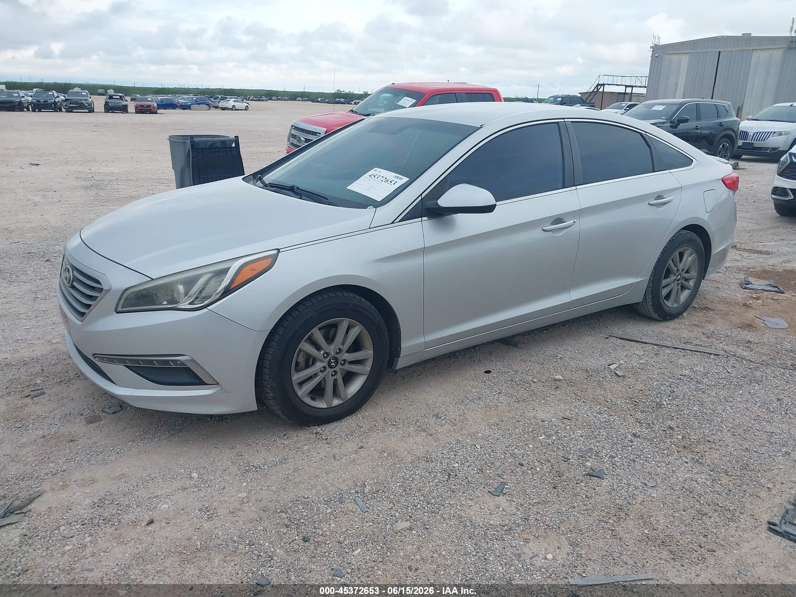 2015 Hyundai Sonata Se Silver vin: 5NPE24AF4FH151039