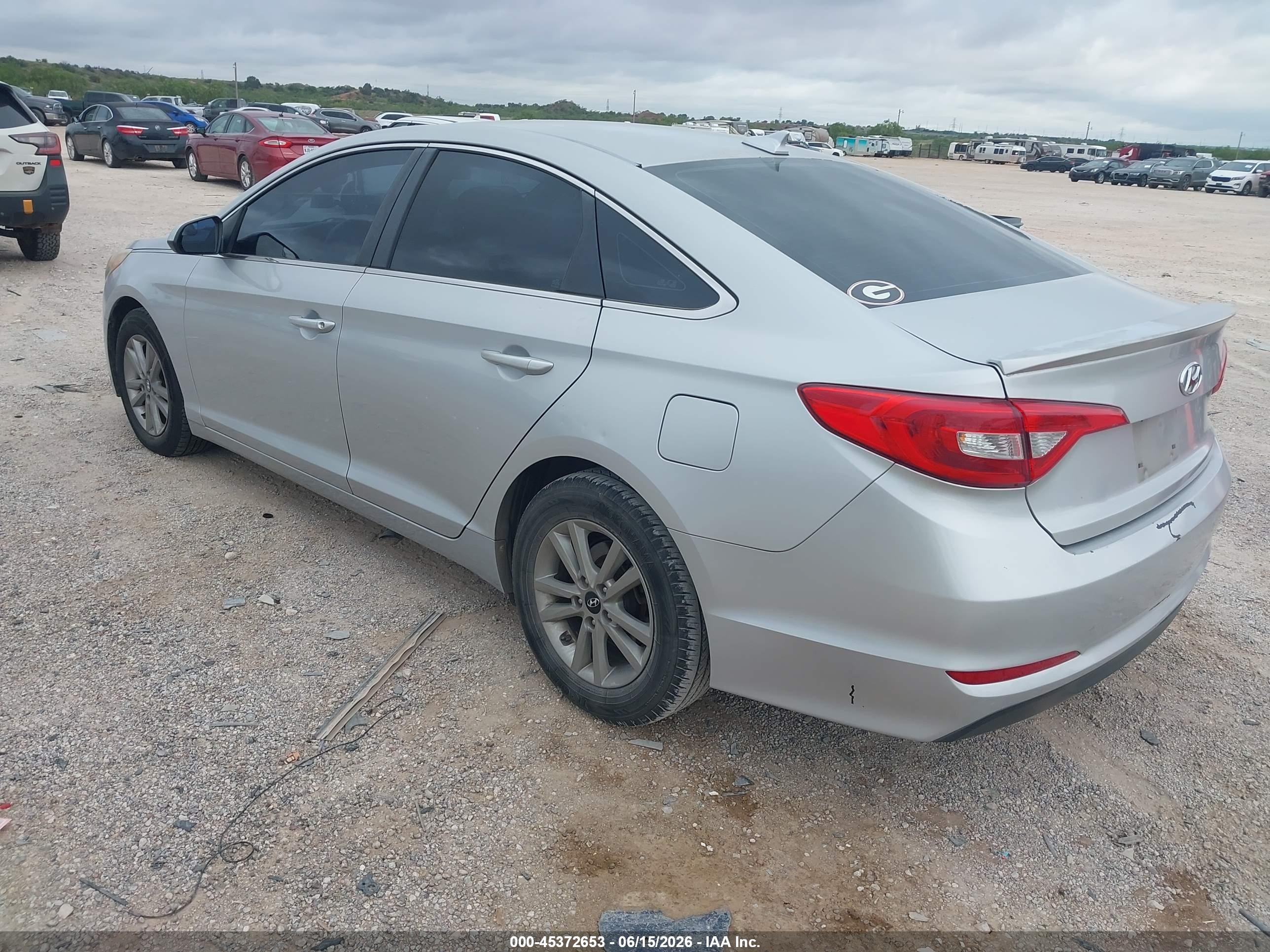 2015 Hyundai Sonata Se Silver vin: 5NPE24AF4FH151039