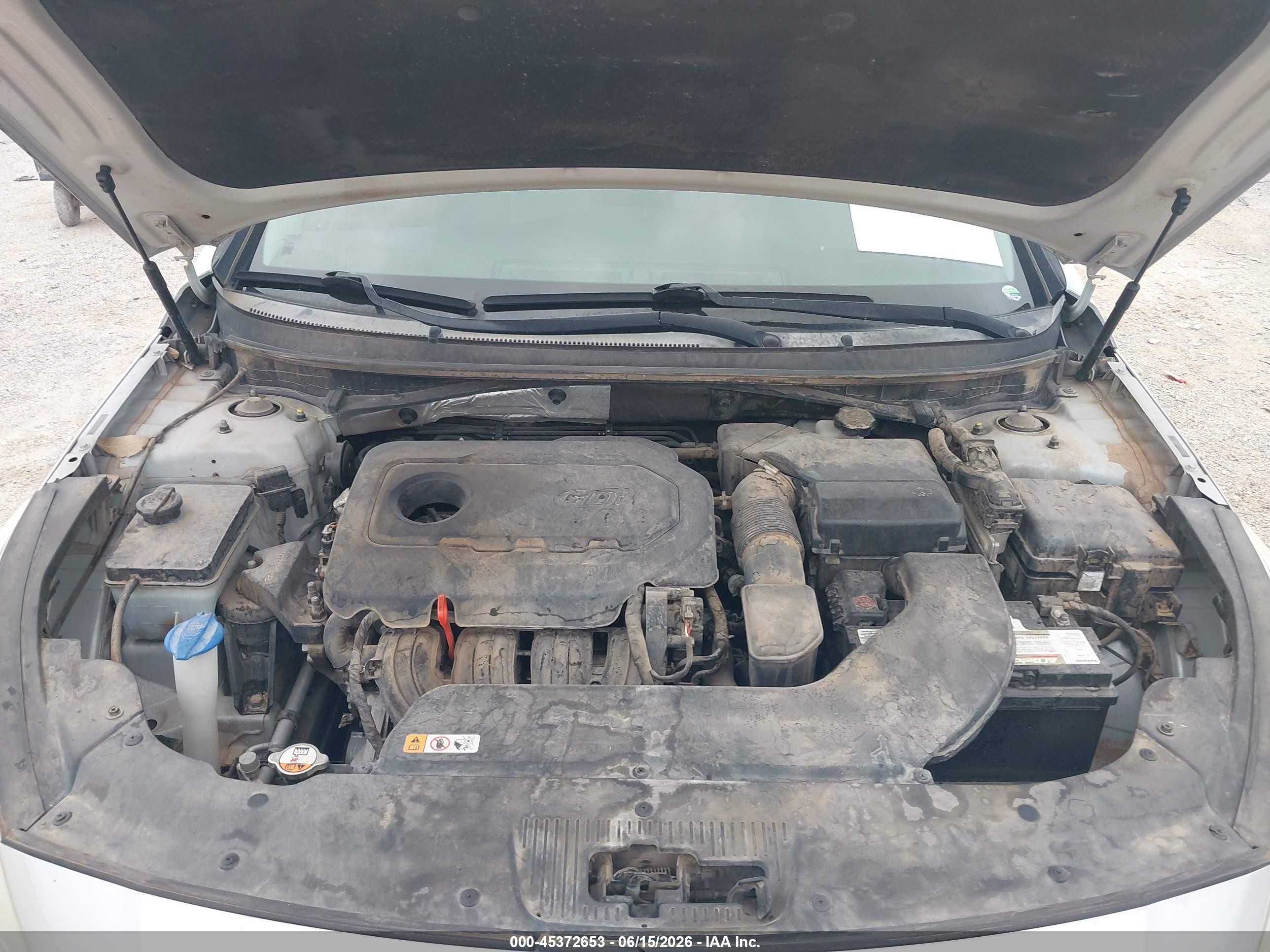 2015 Hyundai Sonata Se Silver vin: 5NPE24AF4FH151039