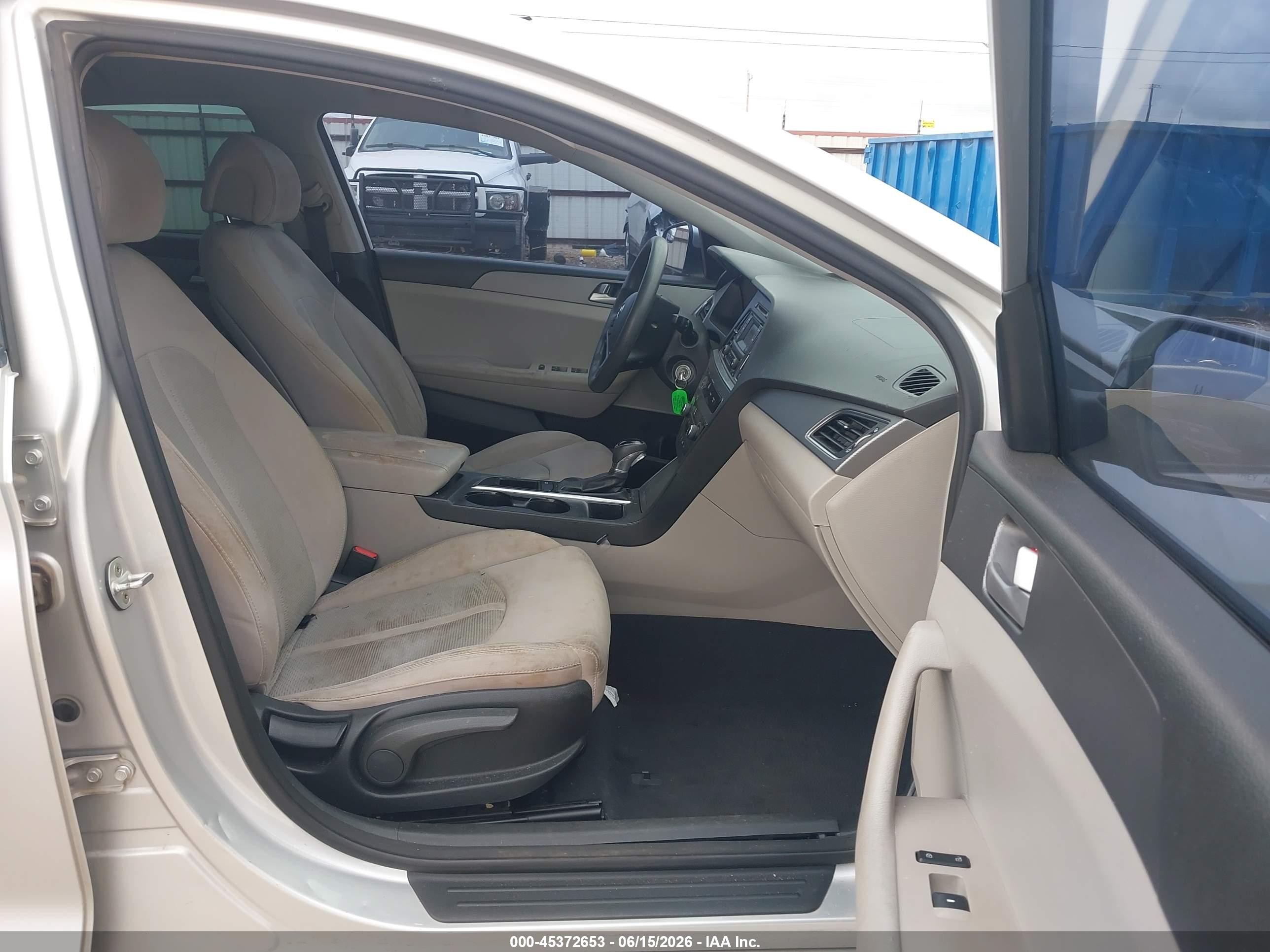 2015 Hyundai Sonata Se Silver vin: 5NPE24AF4FH151039