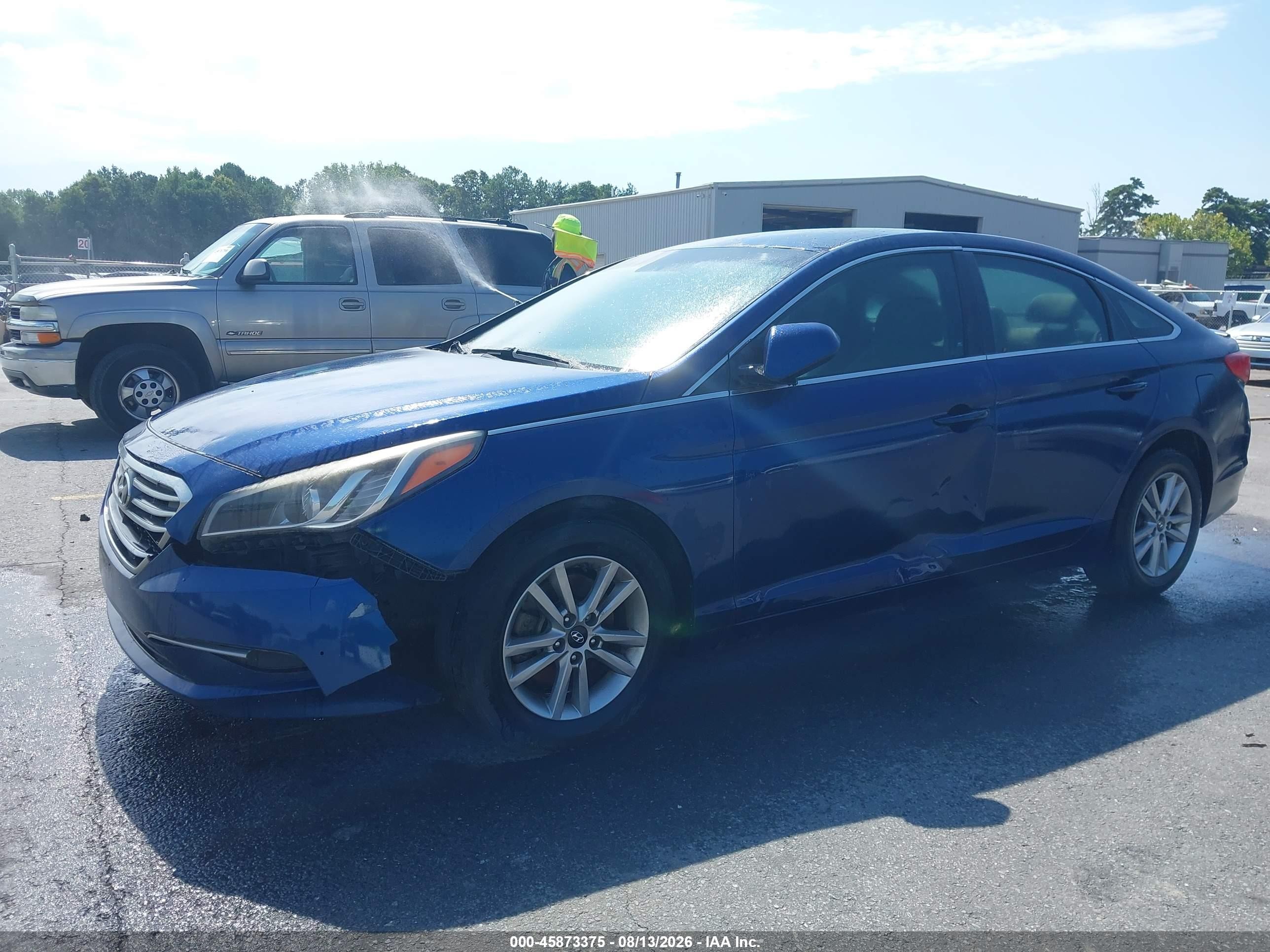 2015 Hyundai Sonata Se Blue vin: 5NPE24AF4FH156001