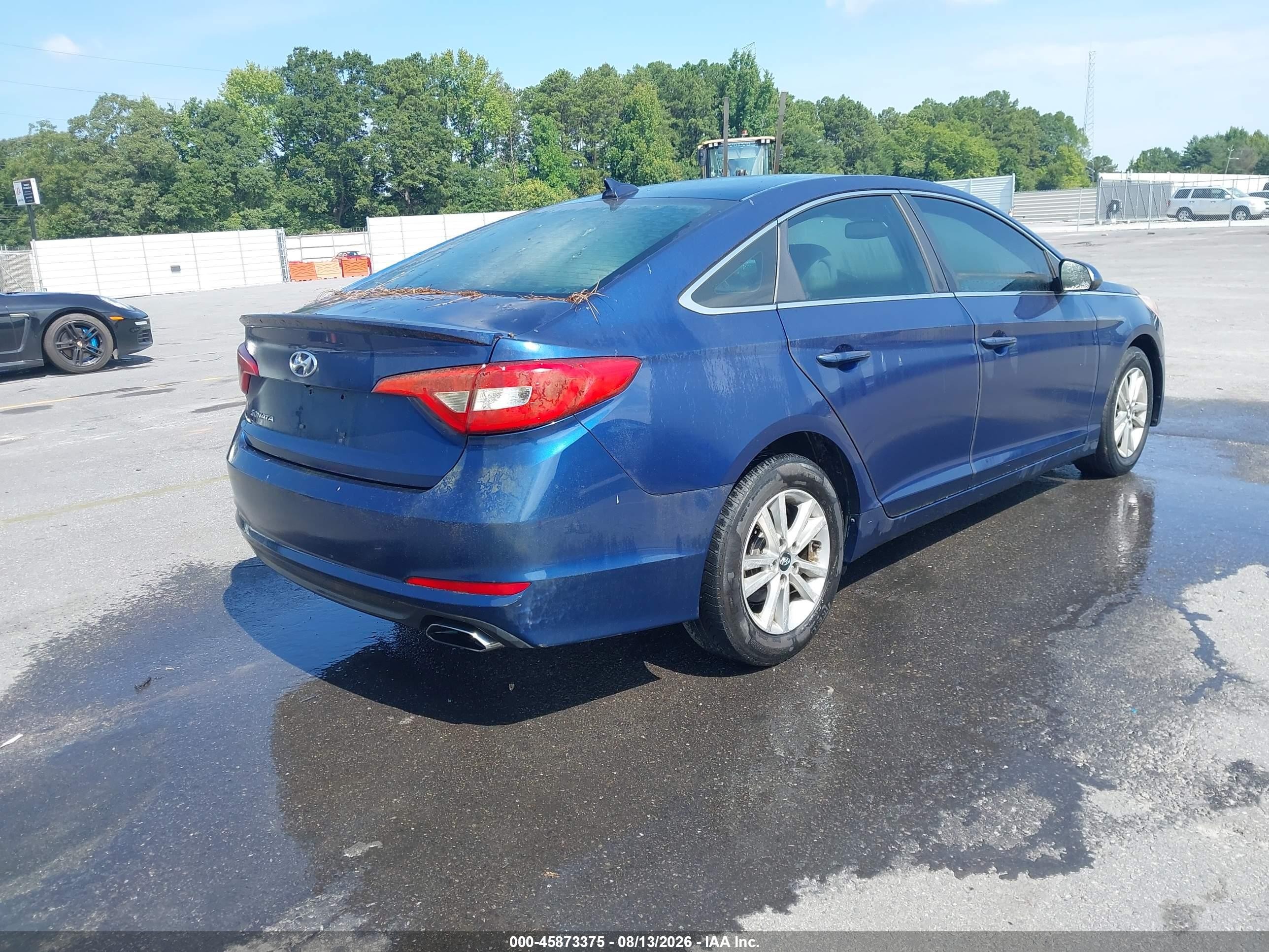 2015 Hyundai Sonata Se Blue vin: 5NPE24AF4FH156001