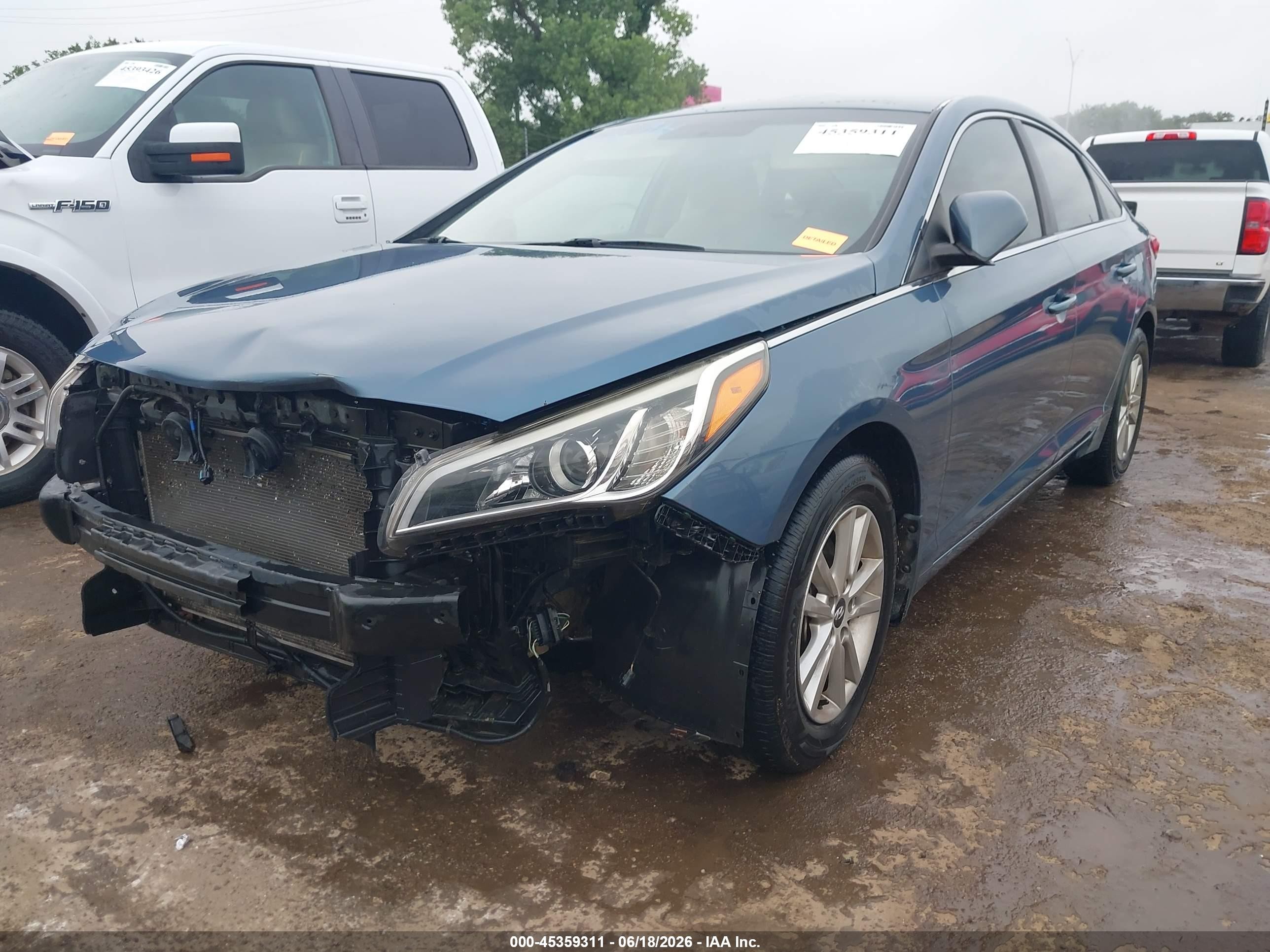 2015 Hyundai Sonata Se Blue vin: 5NPE24AF4FH175812