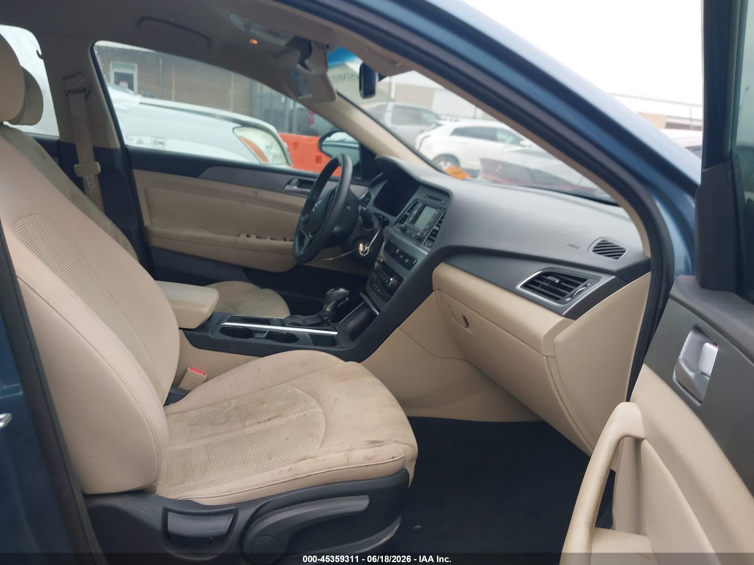 2015 Hyundai Sonata Se Blue vin: 5NPE24AF4FH175812