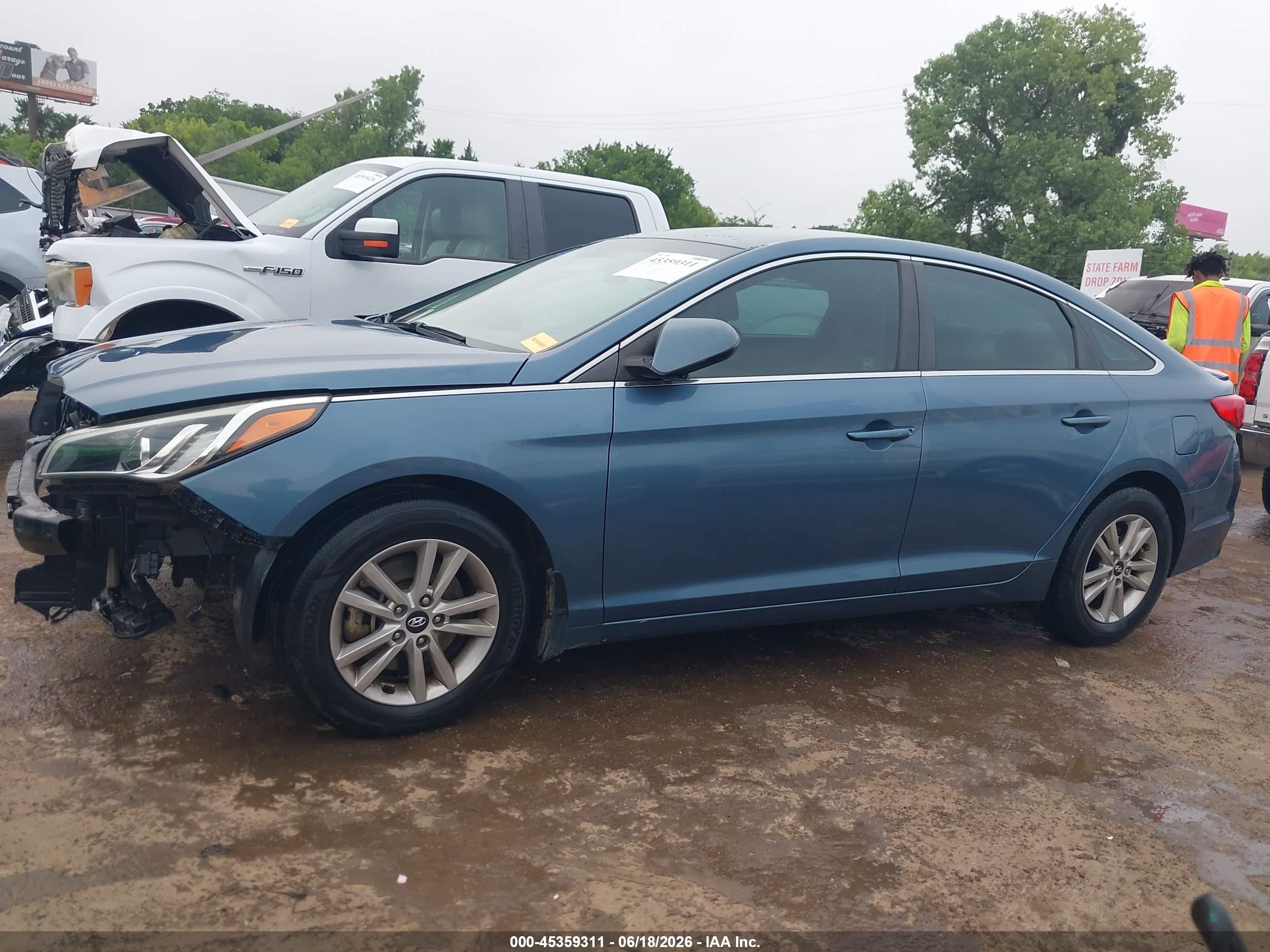 2015 Hyundai Sonata Se Blue vin: 5NPE24AF4FH175812