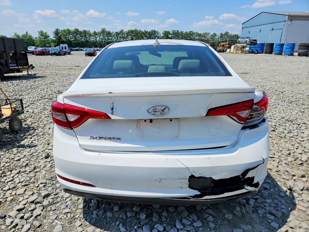 2015 Hyundai Sonata Se White vin: 5NPE24AF4FH176443