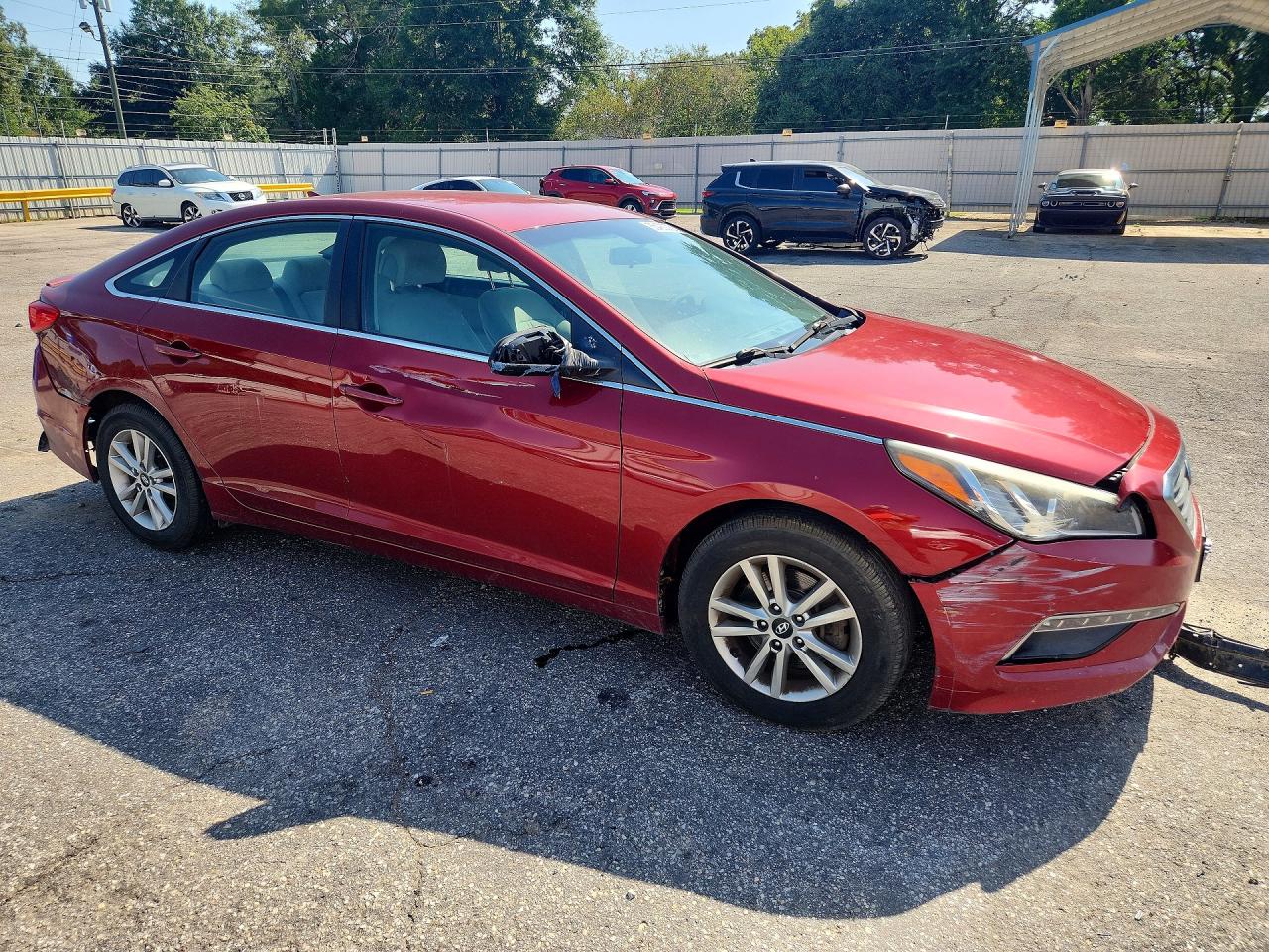 2015 Hyundai Sonata Se Red vin: 5NPE24AF4FH176992