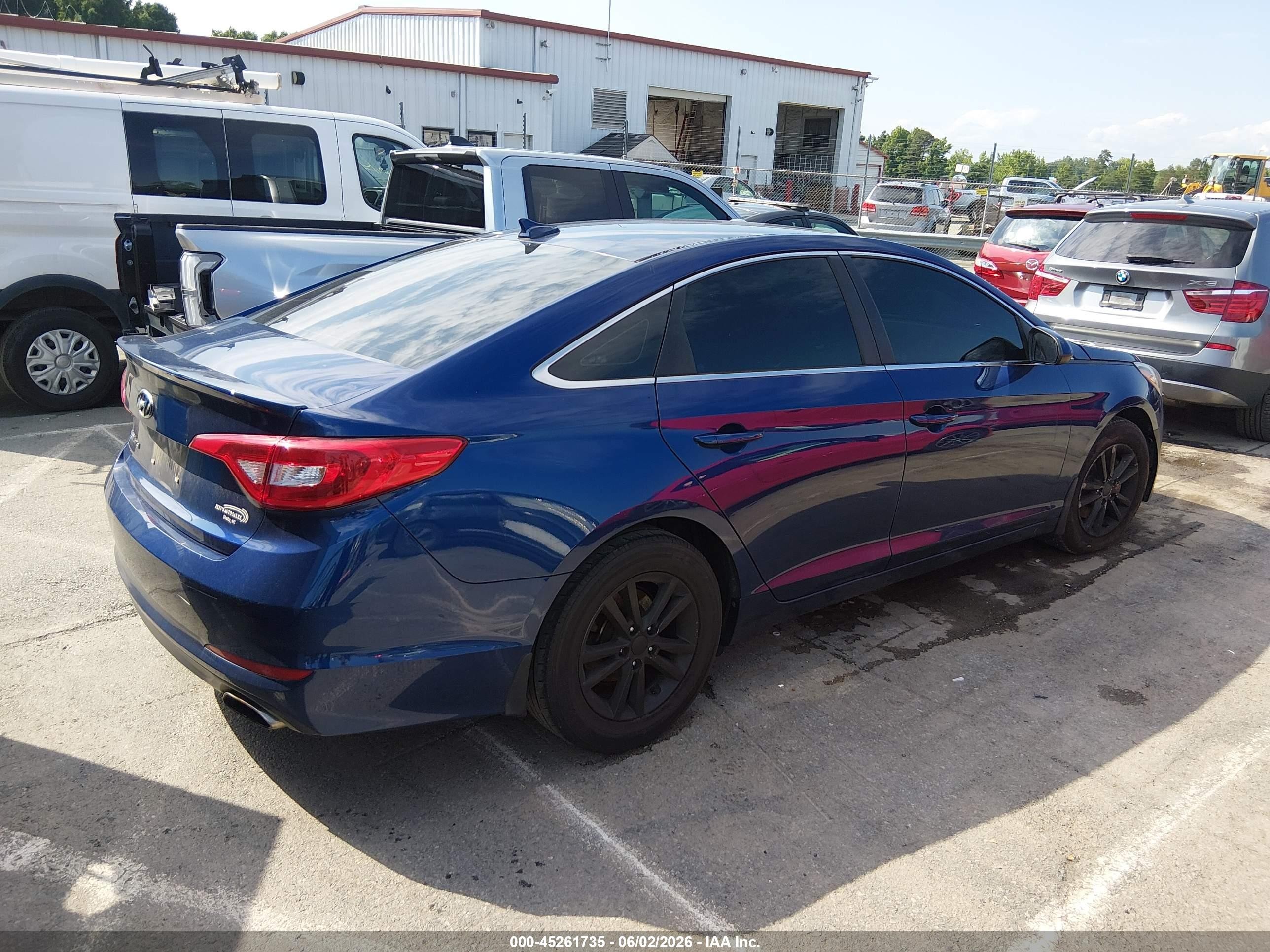 2015 Hyundai Sonata Se Blue vin: 5NPE24AF4FH179052