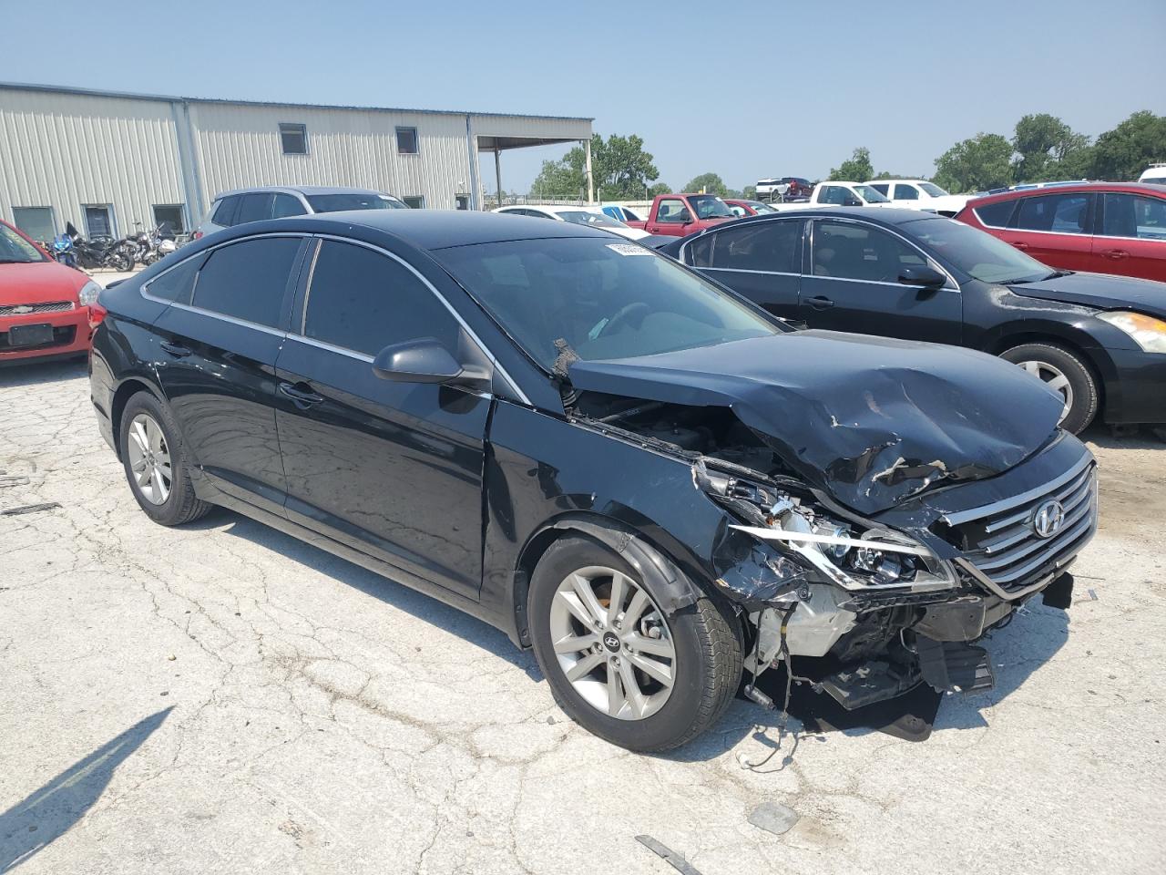2015 Hyundai Sonata Se Черный vin: 5NPE24AF4FH180041