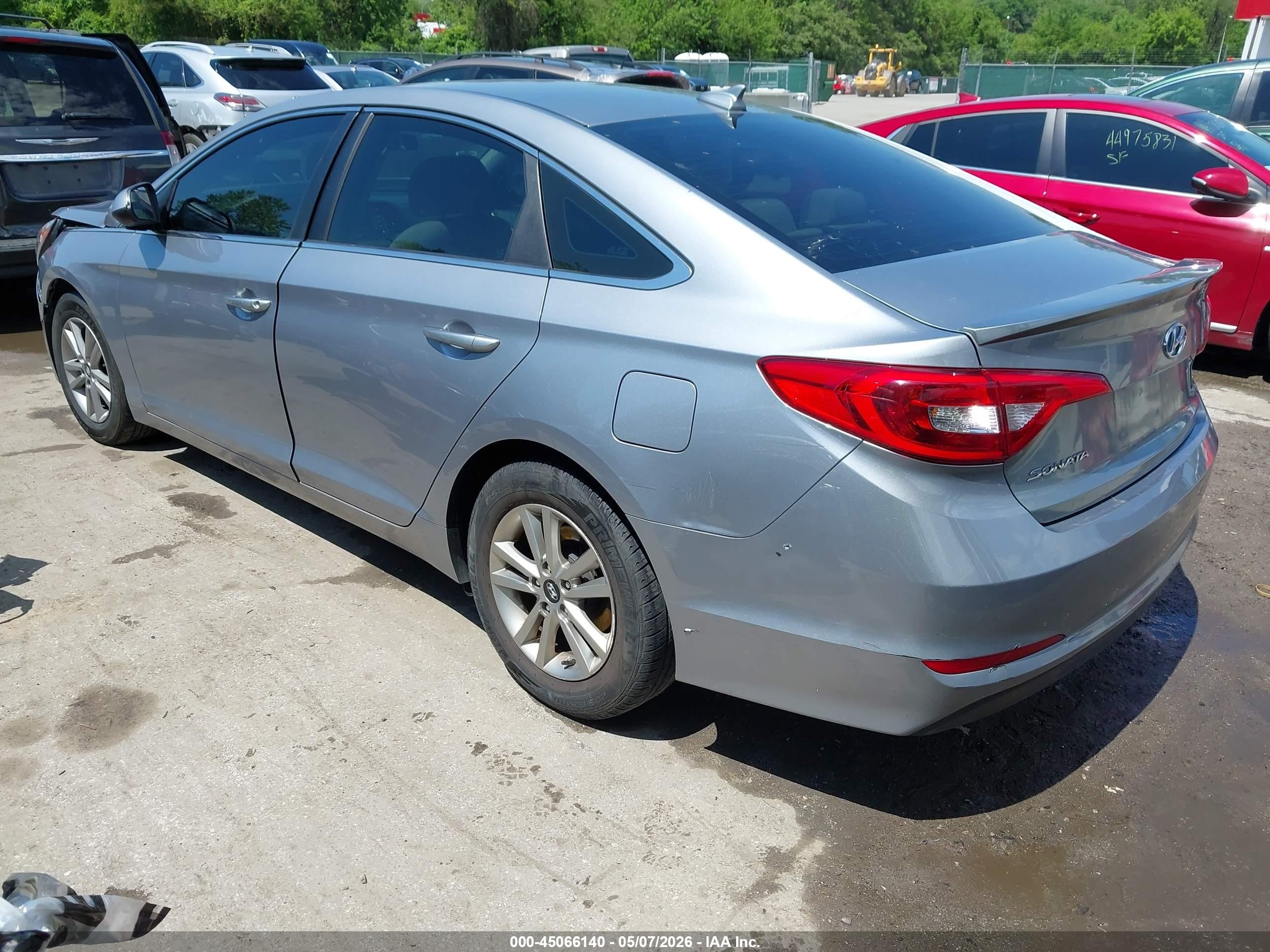 2015 Hyundai Sonata Se Gray vin: 5NPE24AF4FH182985