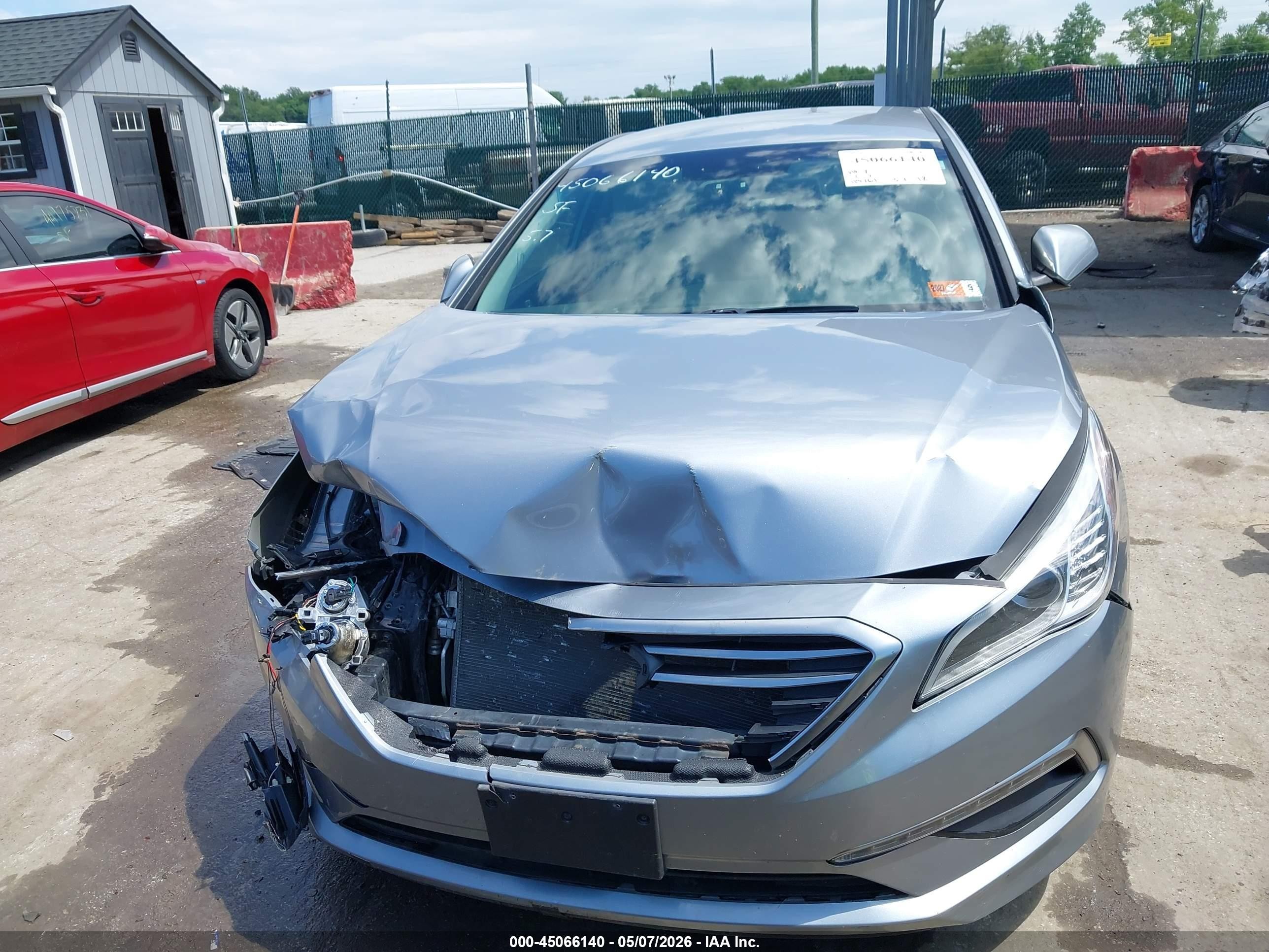2015 Hyundai Sonata Se Gray vin: 5NPE24AF4FH182985