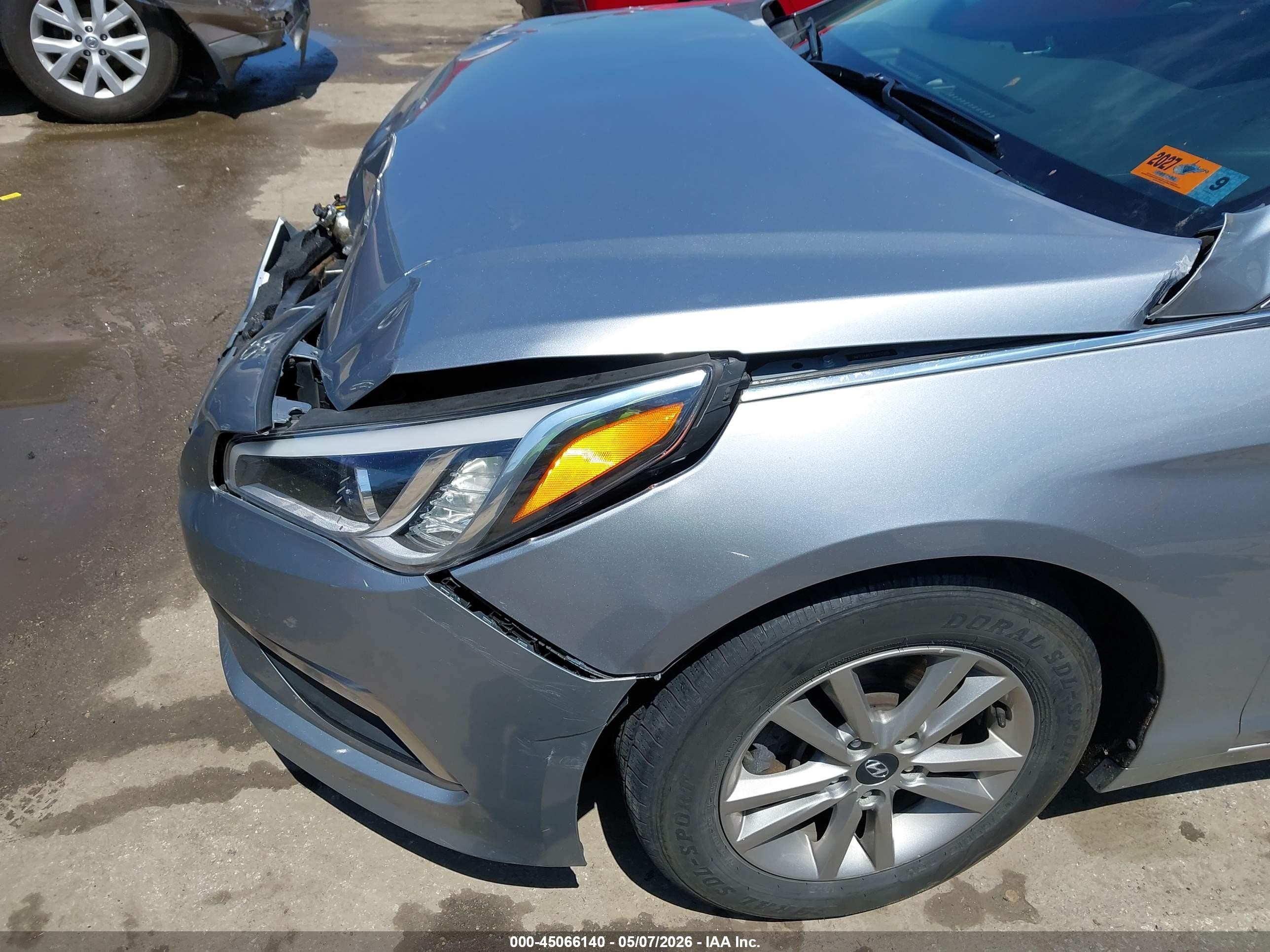 2015 Hyundai Sonata Se Gray vin: 5NPE24AF4FH182985