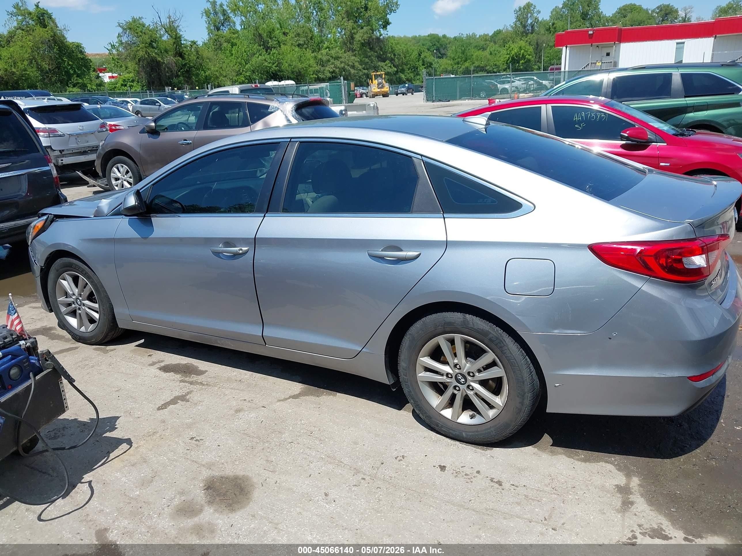 2015 Hyundai Sonata Se Gray vin: 5NPE24AF4FH182985