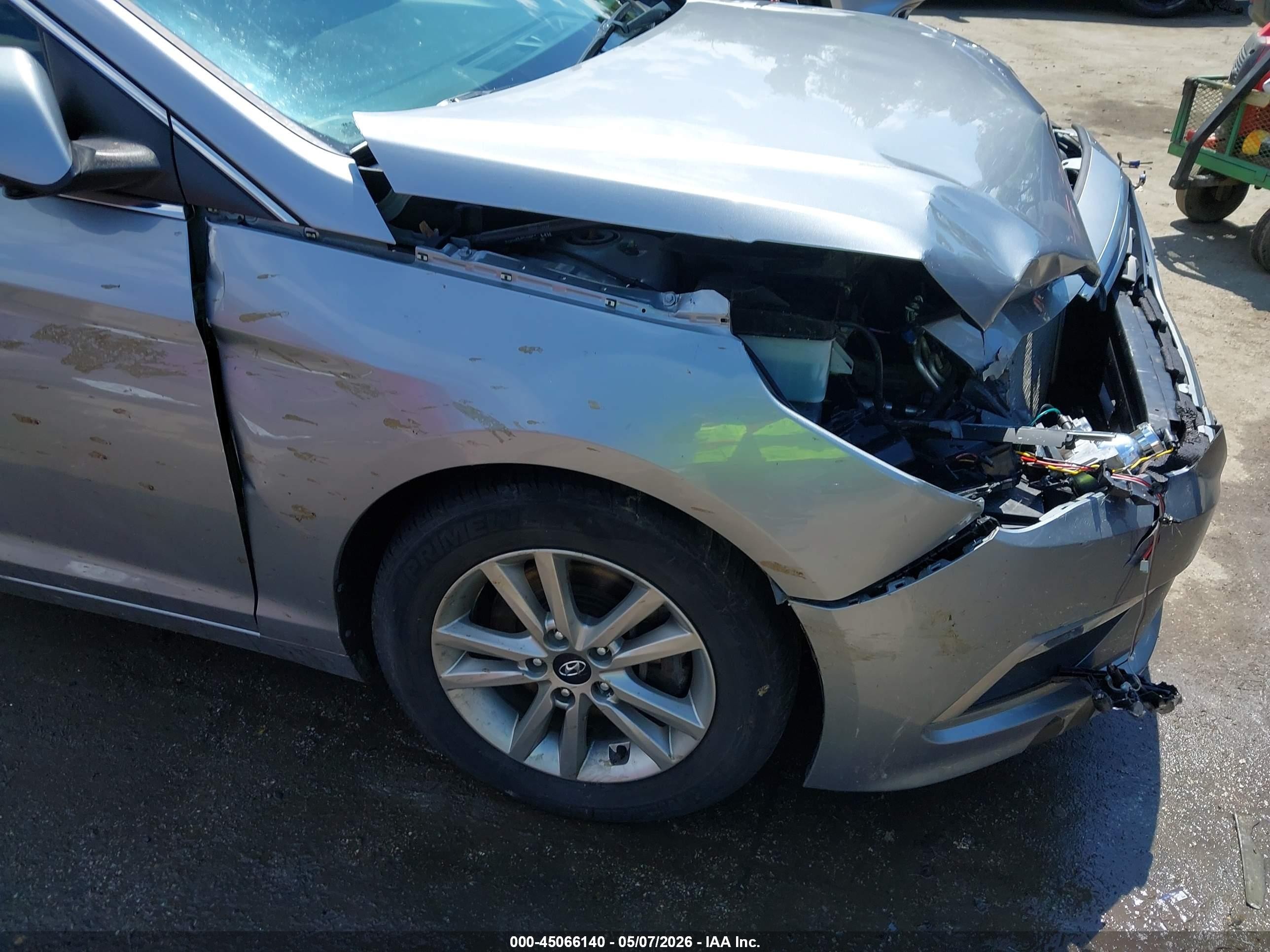 2015 Hyundai Sonata Se Gray vin: 5NPE24AF4FH182985