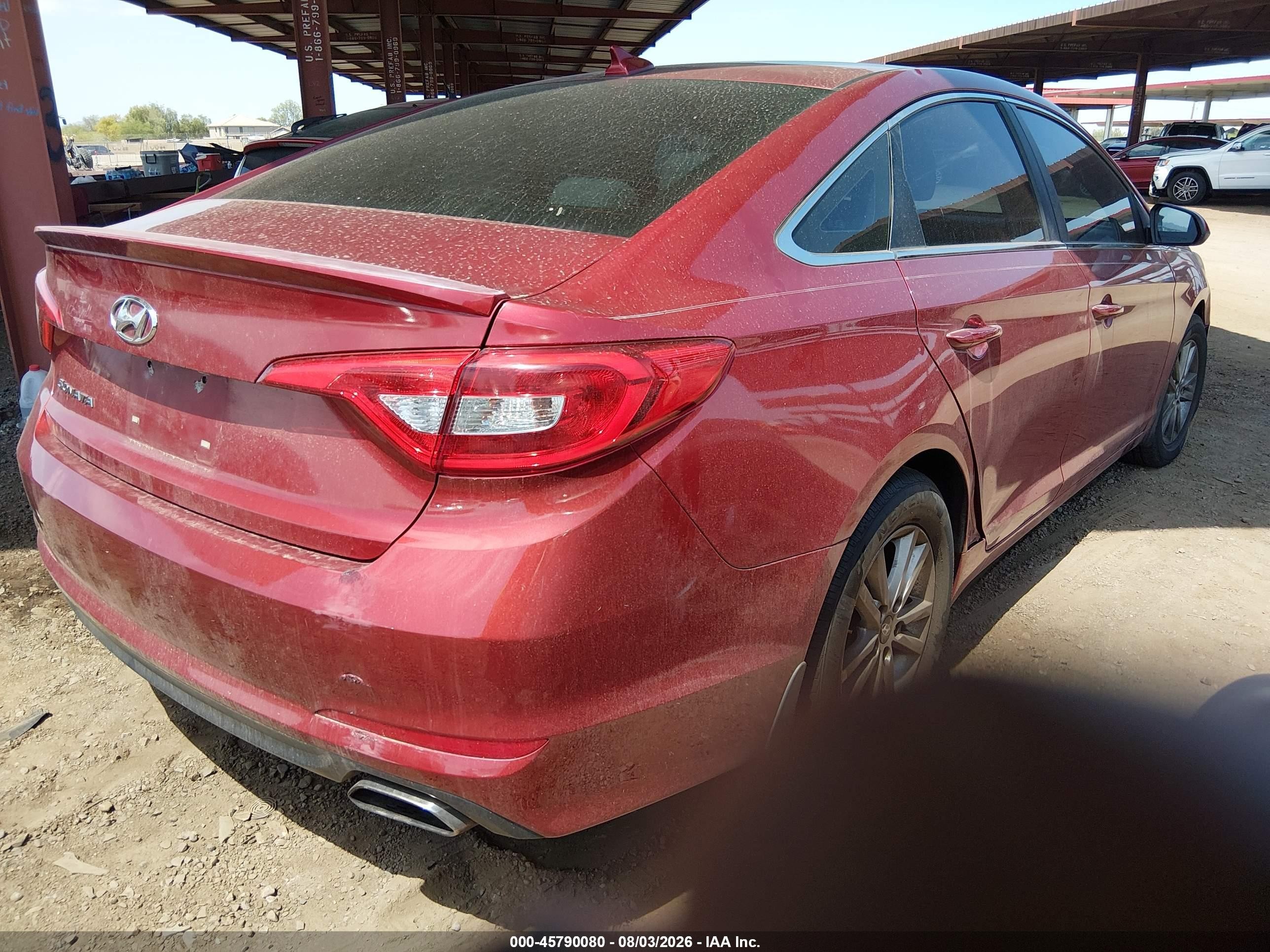 2015 Hyundai Sonata Se Burgundy vin: 5NPE24AF4FH201678