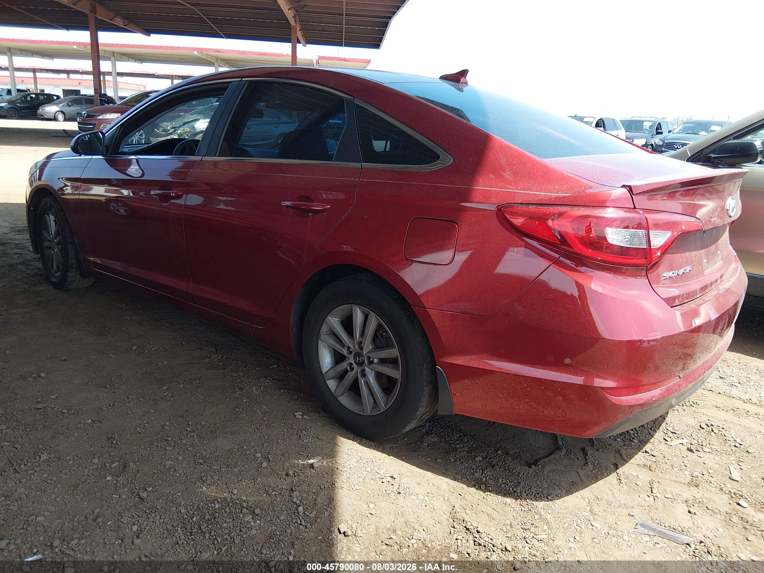2015 Hyundai Sonata Se Burgundy vin: 5NPE24AF4FH201678