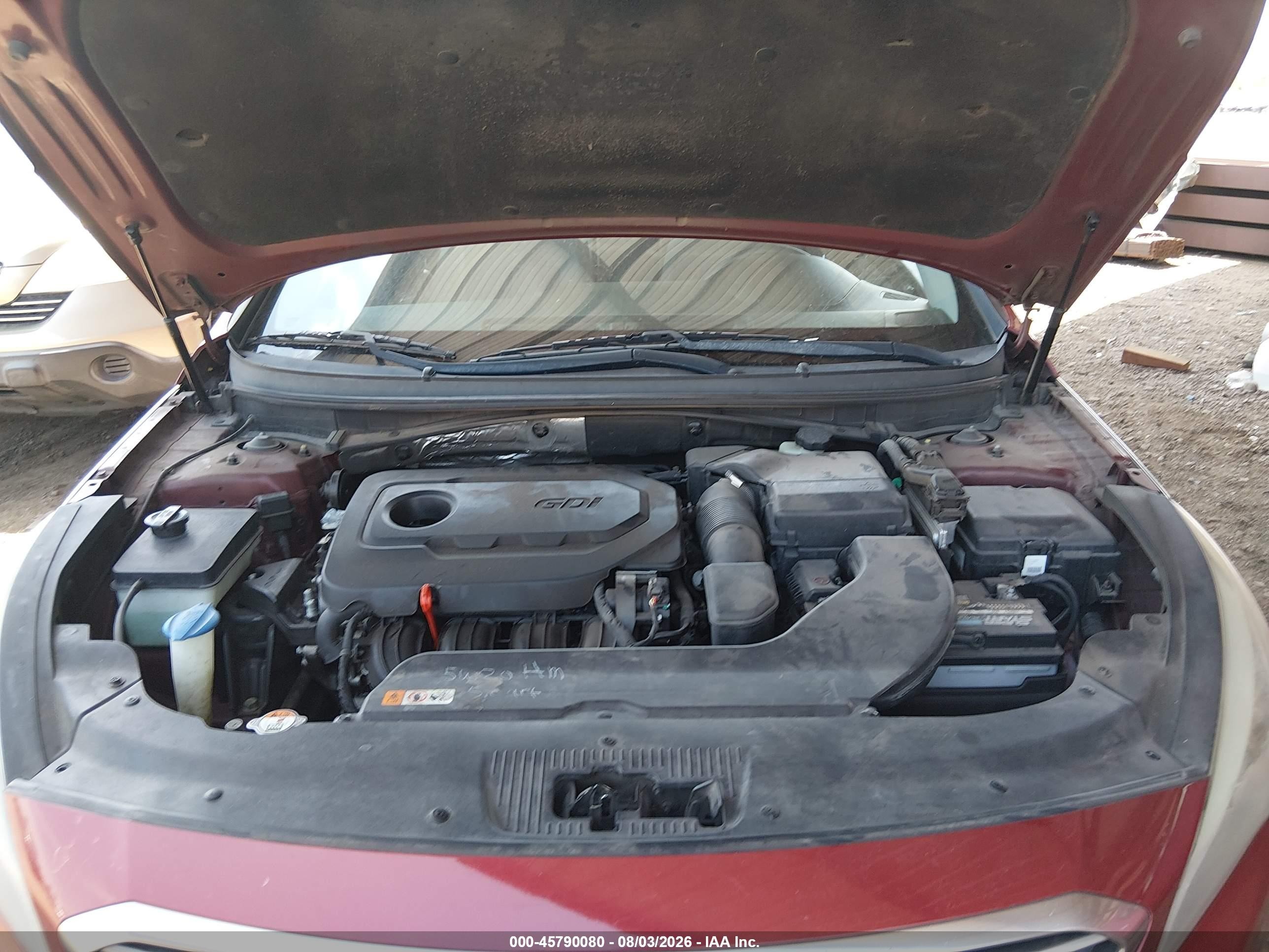 2015 Hyundai Sonata Se Burgundy vin: 5NPE24AF4FH201678