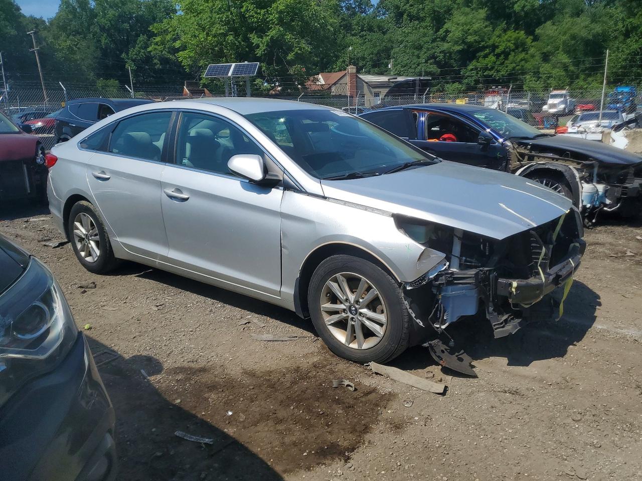 2015 Hyundai Sonata Se Silver vin: 5NPE24AF4FH201972