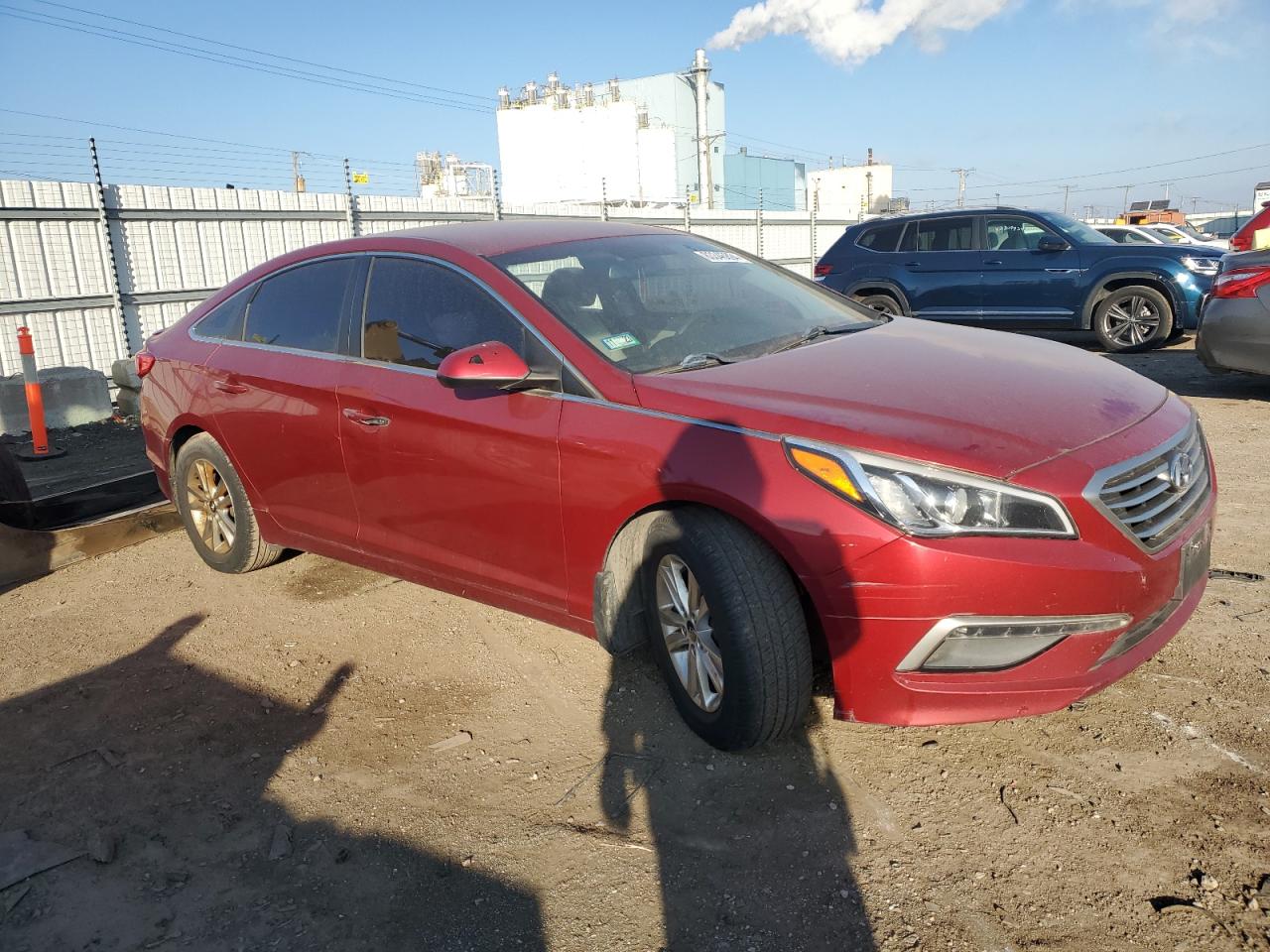 2015 Hyundai Sonata Se Red vin: 5NPE24AF4FH206542