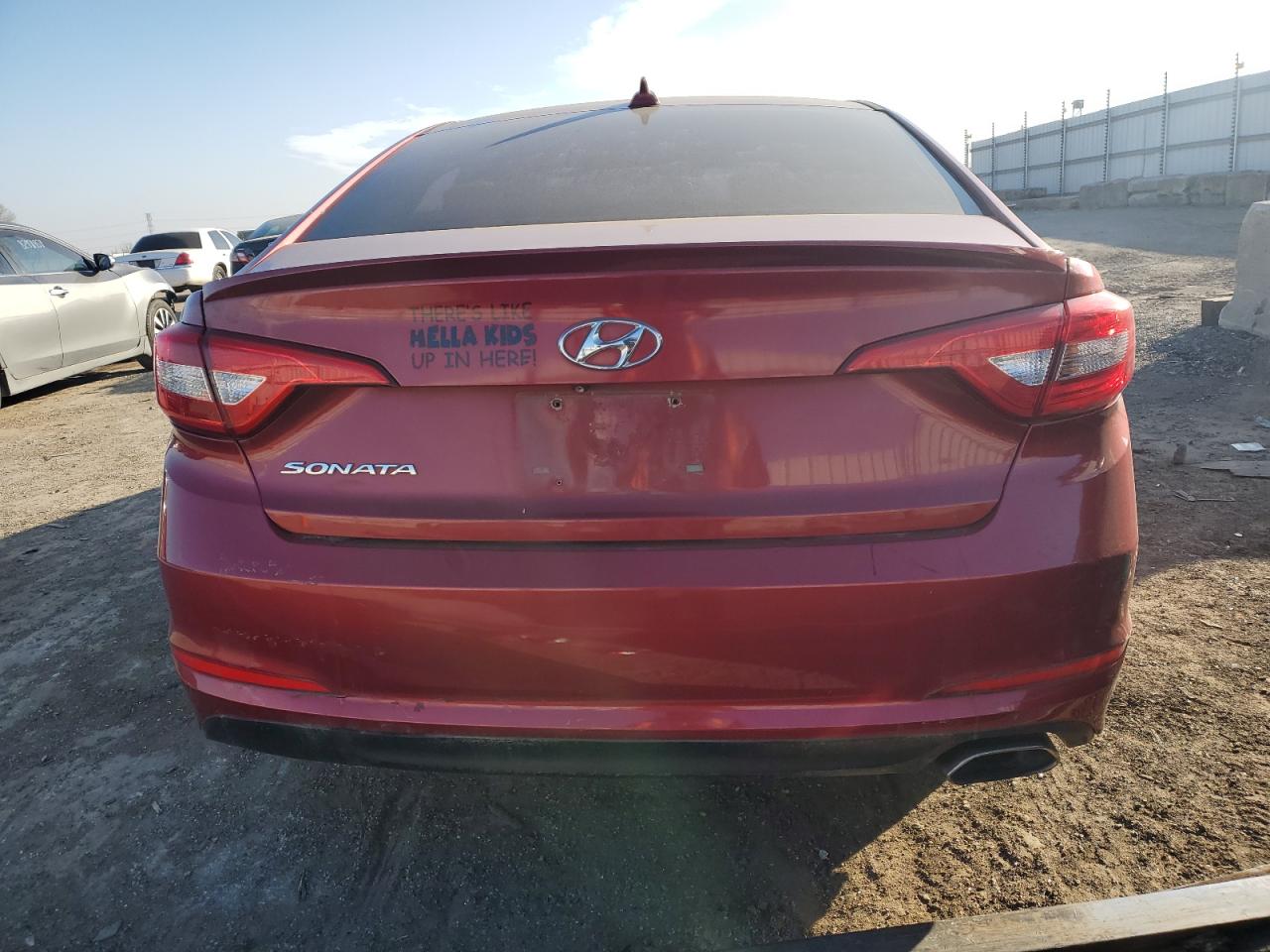 2015 Hyundai Sonata Se Red vin: 5NPE24AF4FH206542