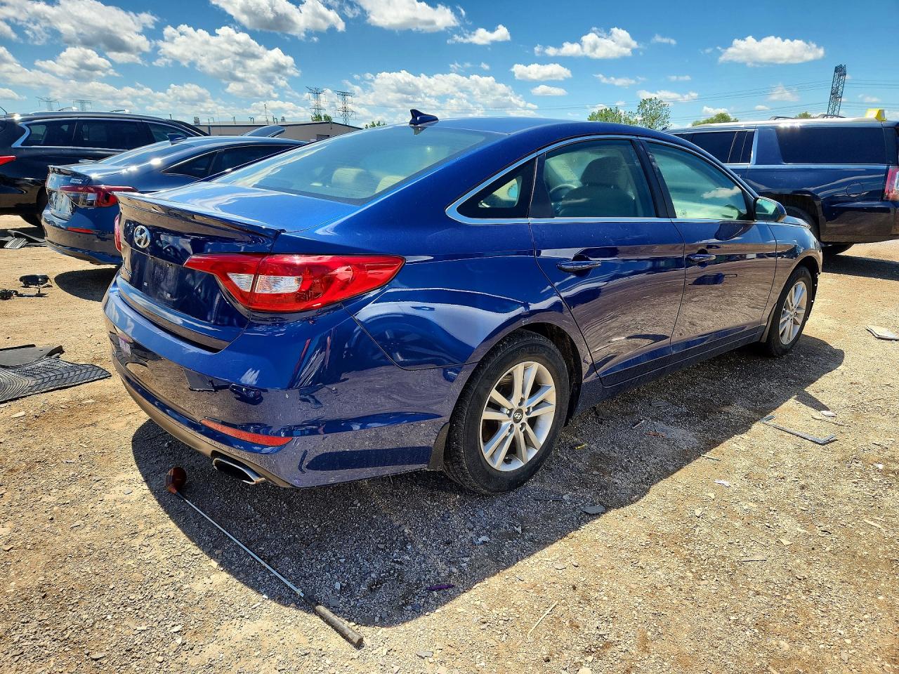 2015 Hyundai Sonata Se Blue vin: 5NPE24AF4FH206878